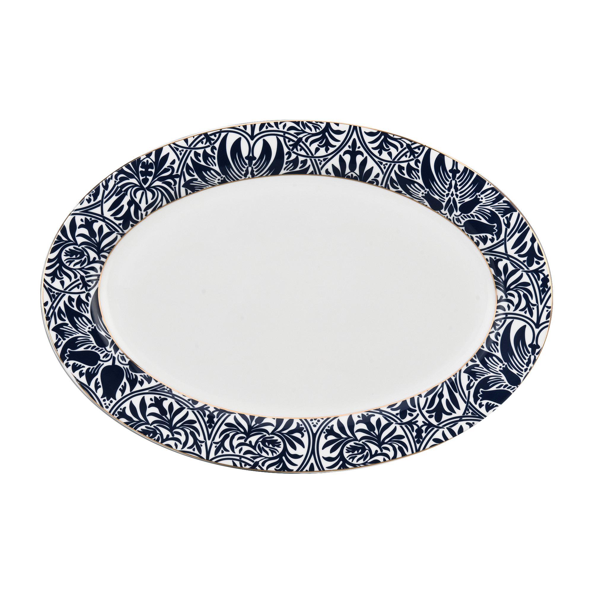 Azure Morris 16'' Oval Plate