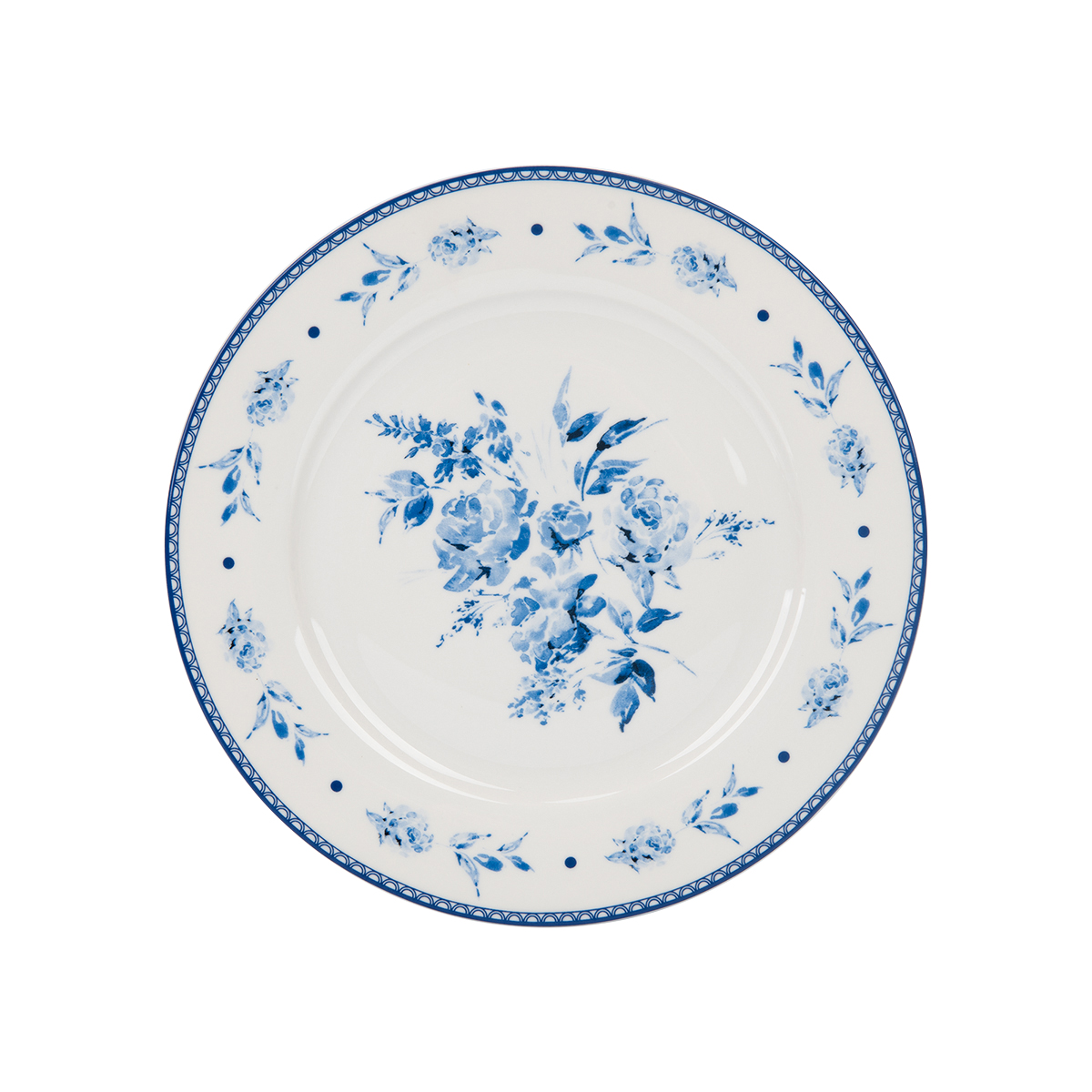 Blue Flower 7.5 Dessert Plate