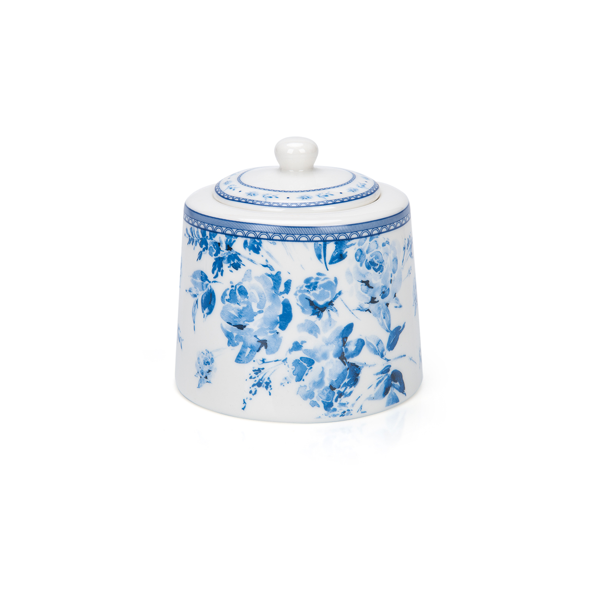 Blue Flower 330ml Sugar Pot