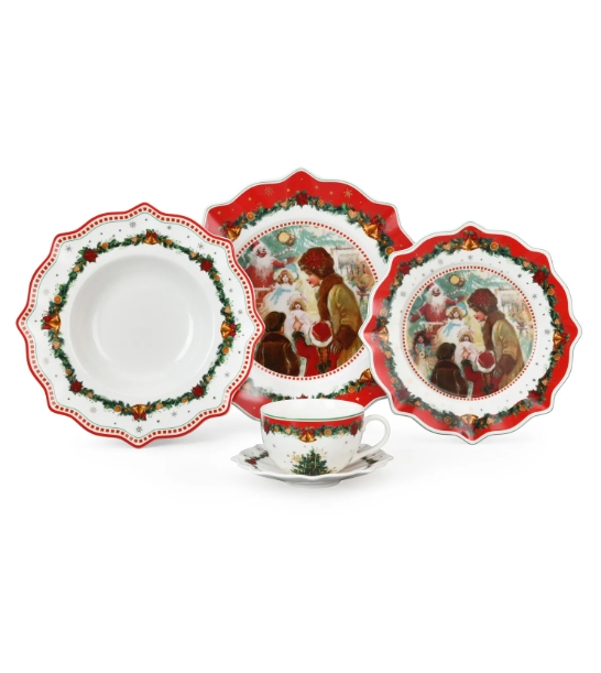 20pcs Christmas Family Collections Porcelain Dinner Set