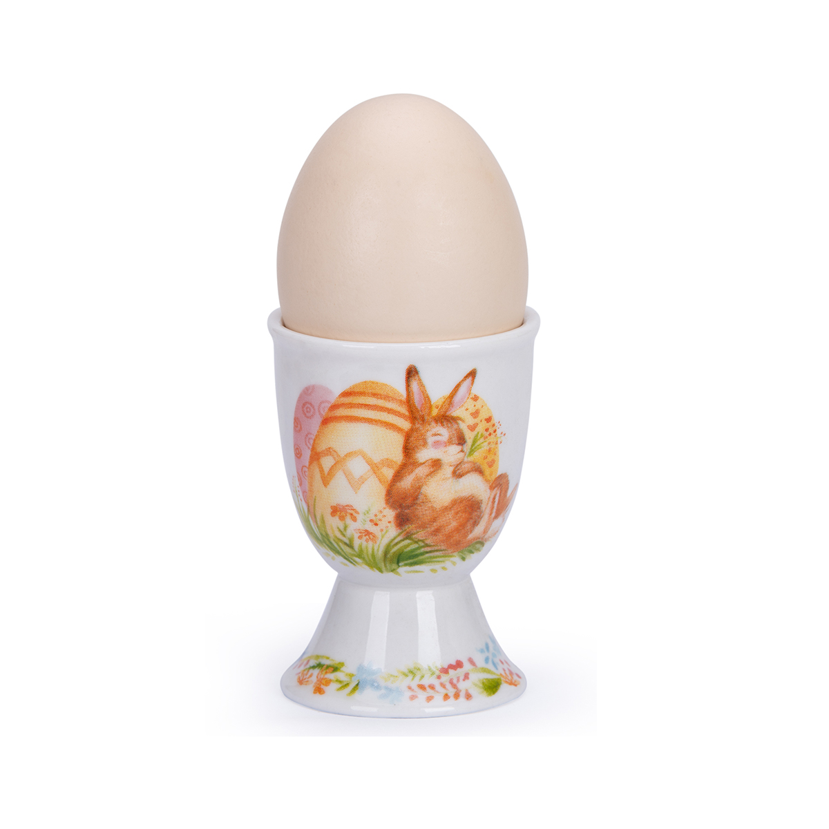 Rabbits & Flowers Egg Cup