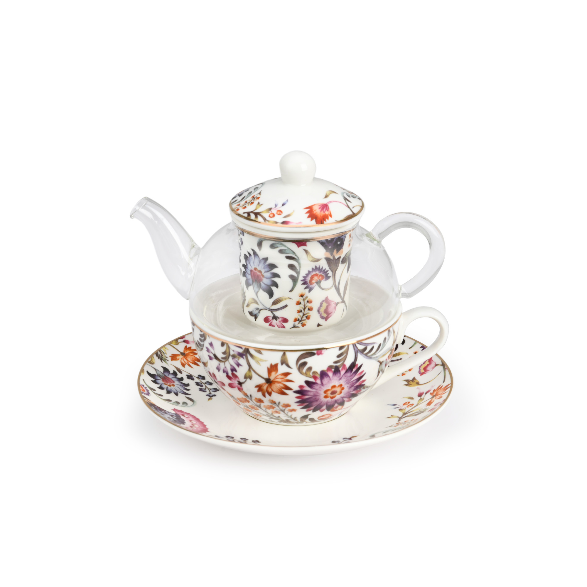 Ethnic Florals Tea For One