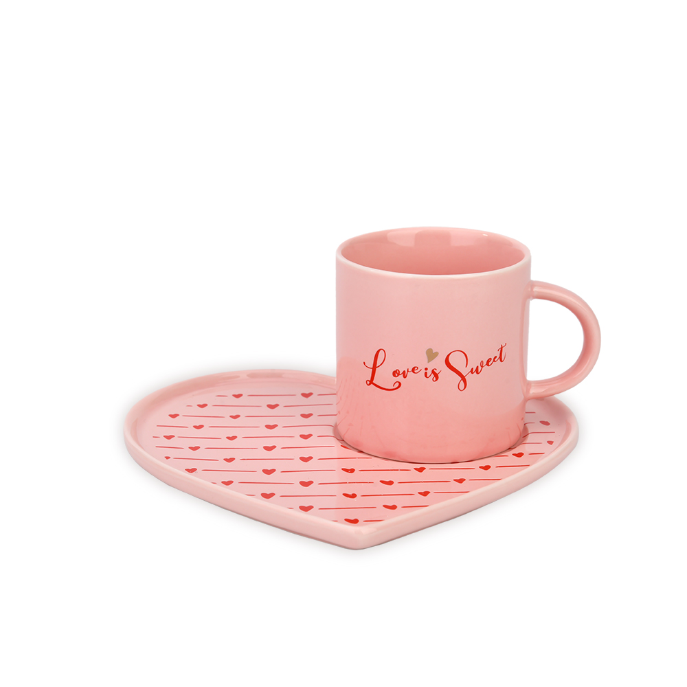 Hey Love 171ml Mug And Saucer