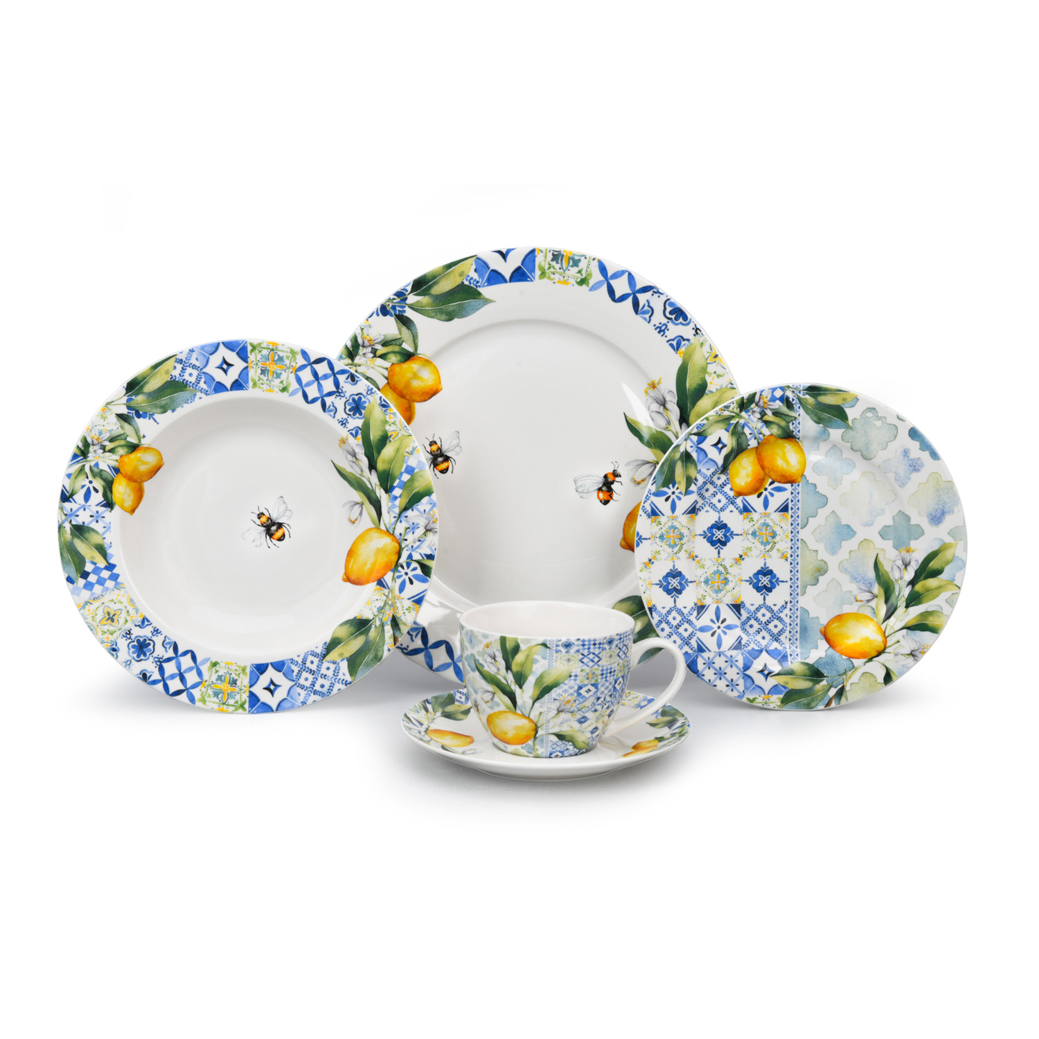 Bright Citrus 20pcs Dinnerware Sets