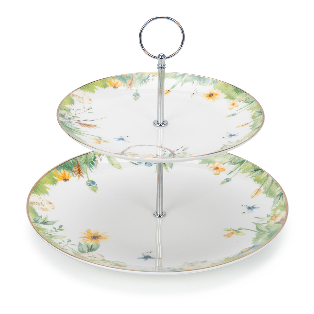 Spring Easter 2 Tiers Cake Stand