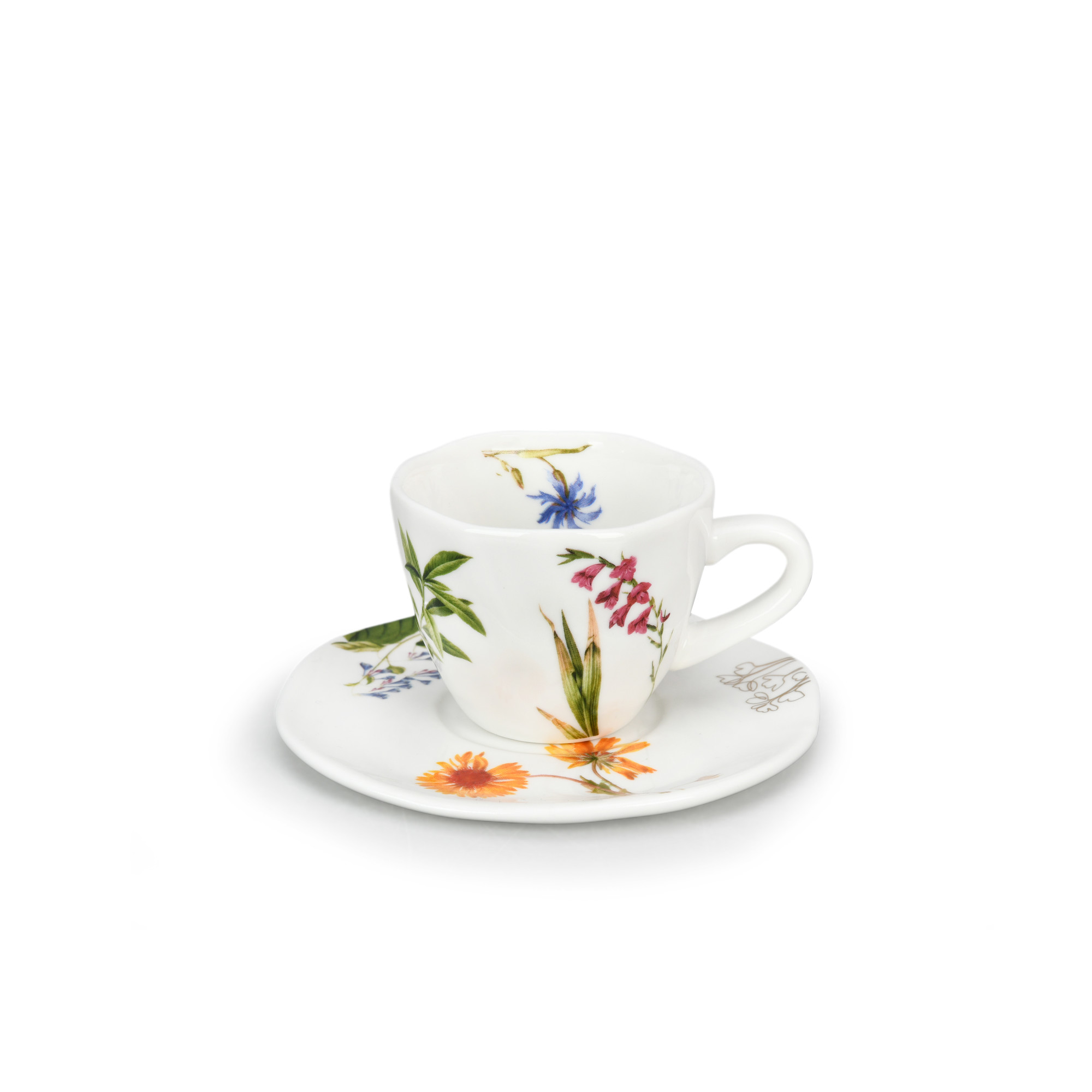 Botanica 80ml Ceramic Cup with Saucer