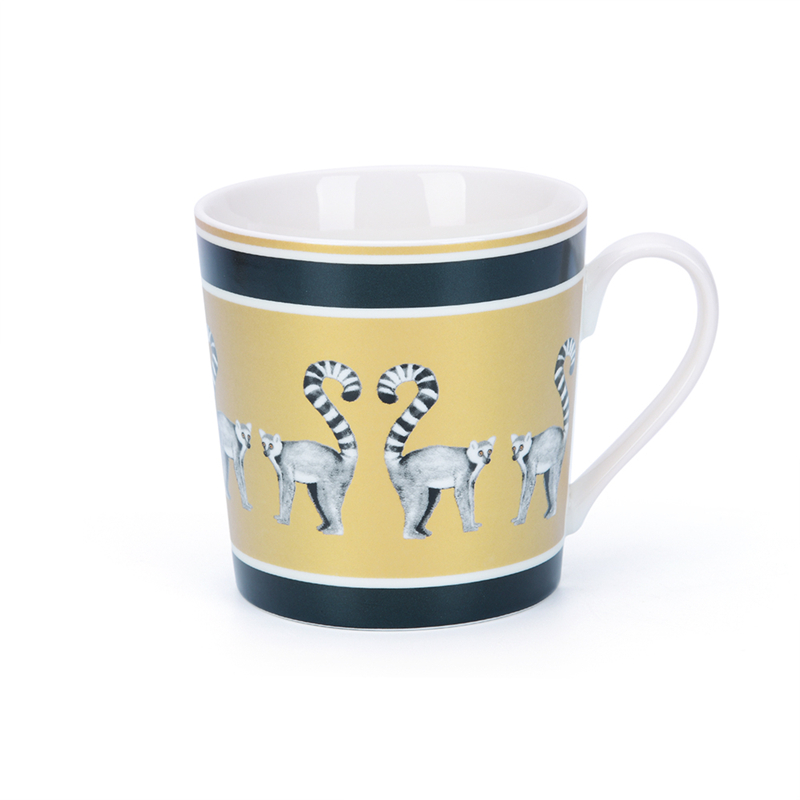 Forest Animals Ring-tailed Lemur 360ml Mug Set