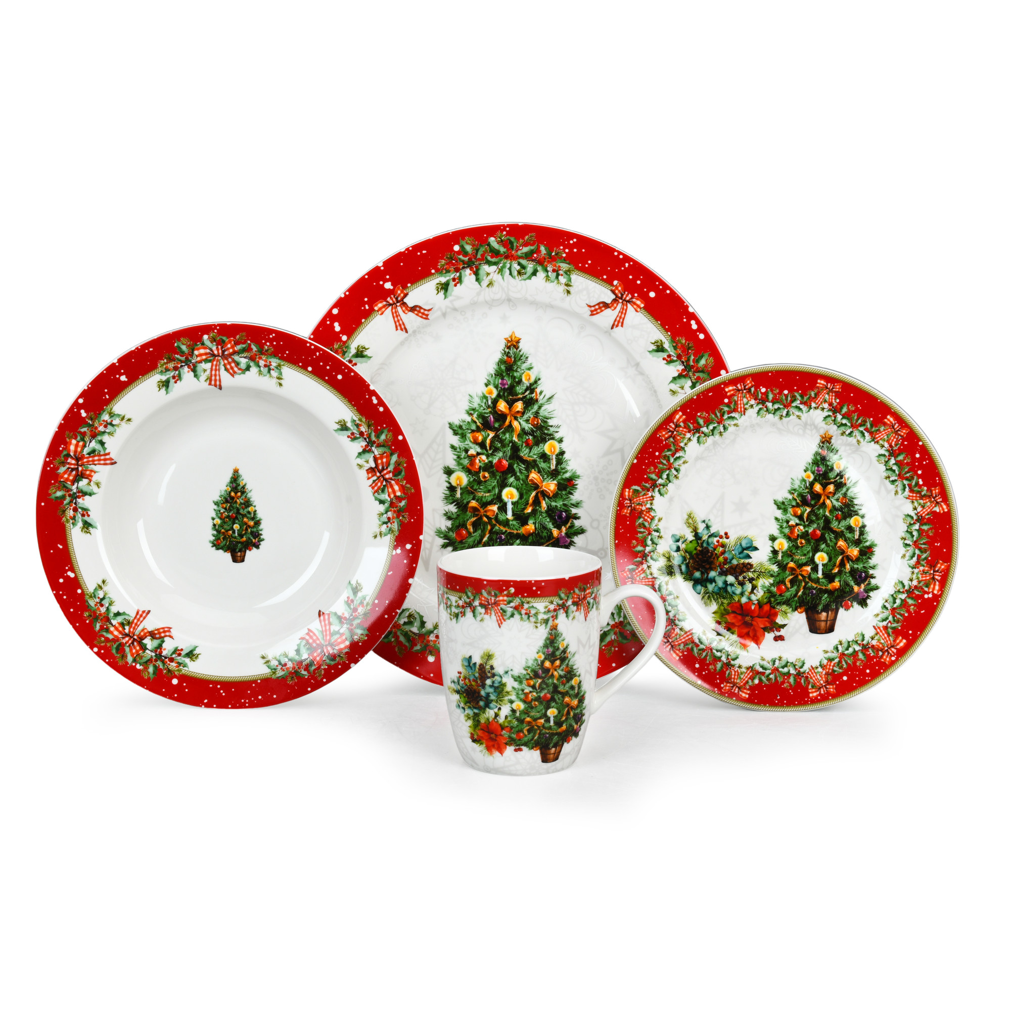 Christmas Day 16pcs Dinner Set