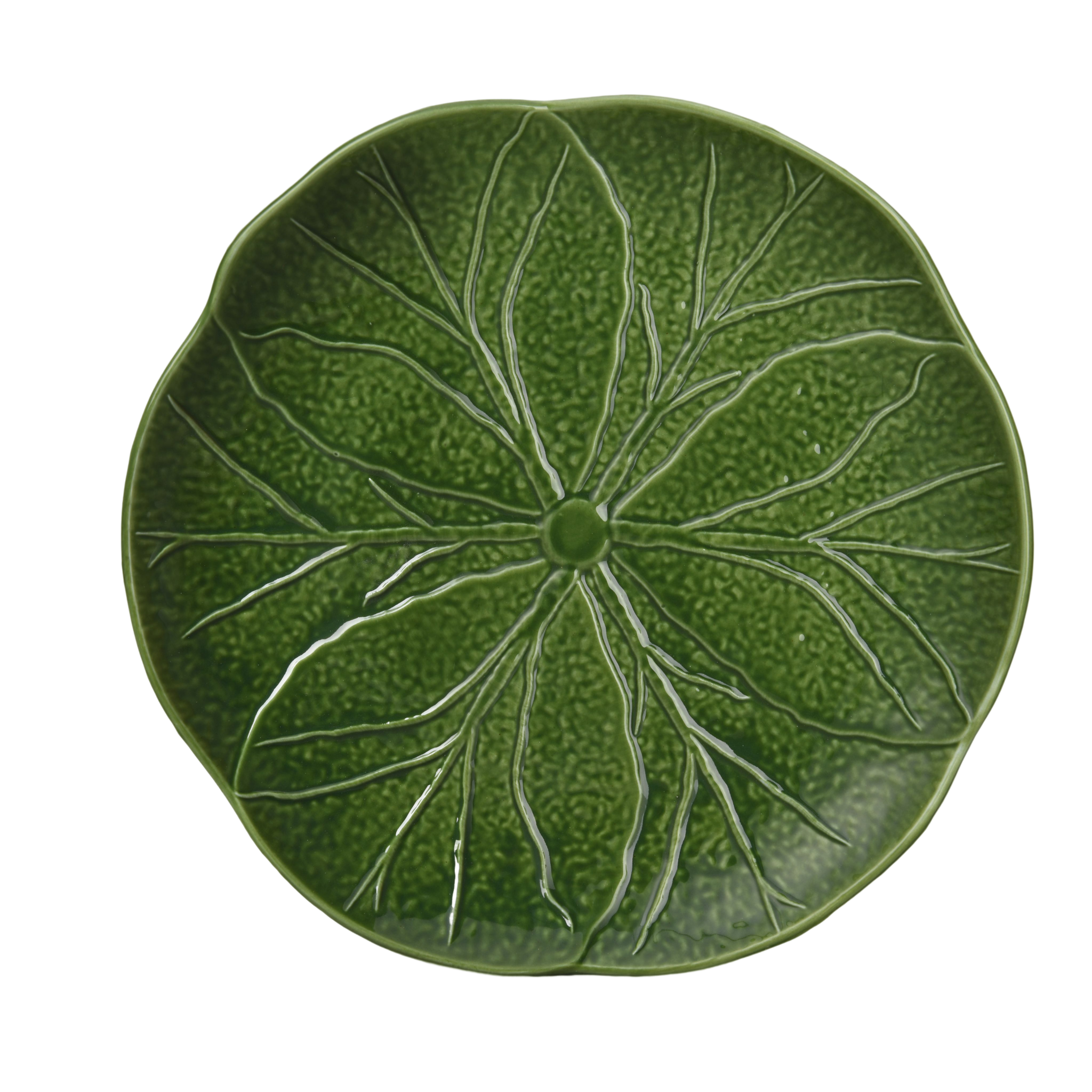 10 Vintage Cabbage Leaf Plates