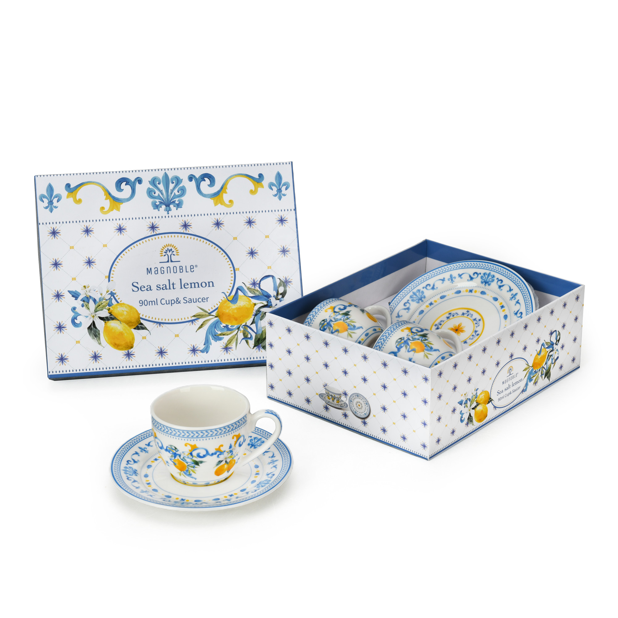 Sea Salt Lemon 90ml Cup & Saucer