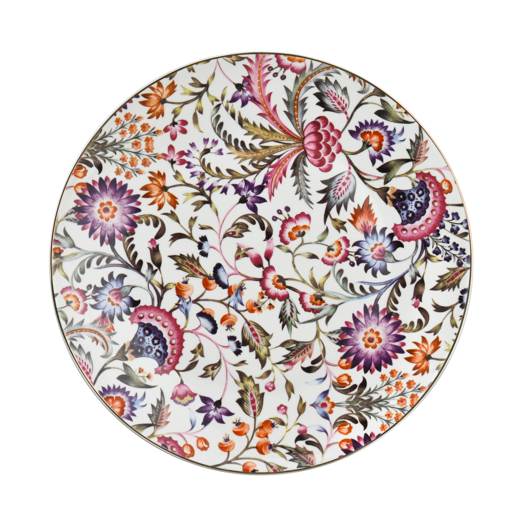 Ethnic Florals 10.5'' Coupe Plate
