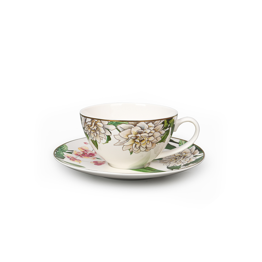 350ML Cup & Saucer Bloom Greeness Spring