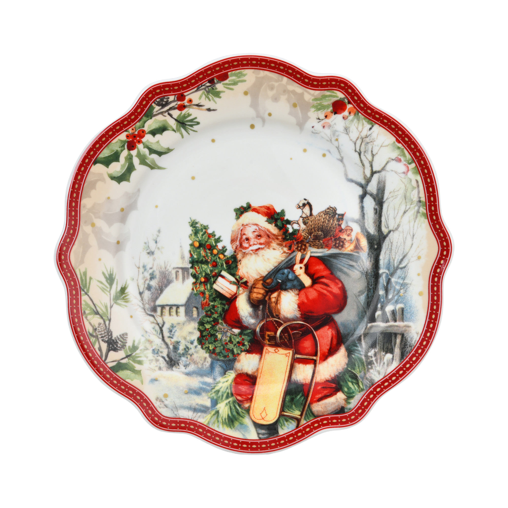 Merry Christmas 7.5'' Dessert Plate