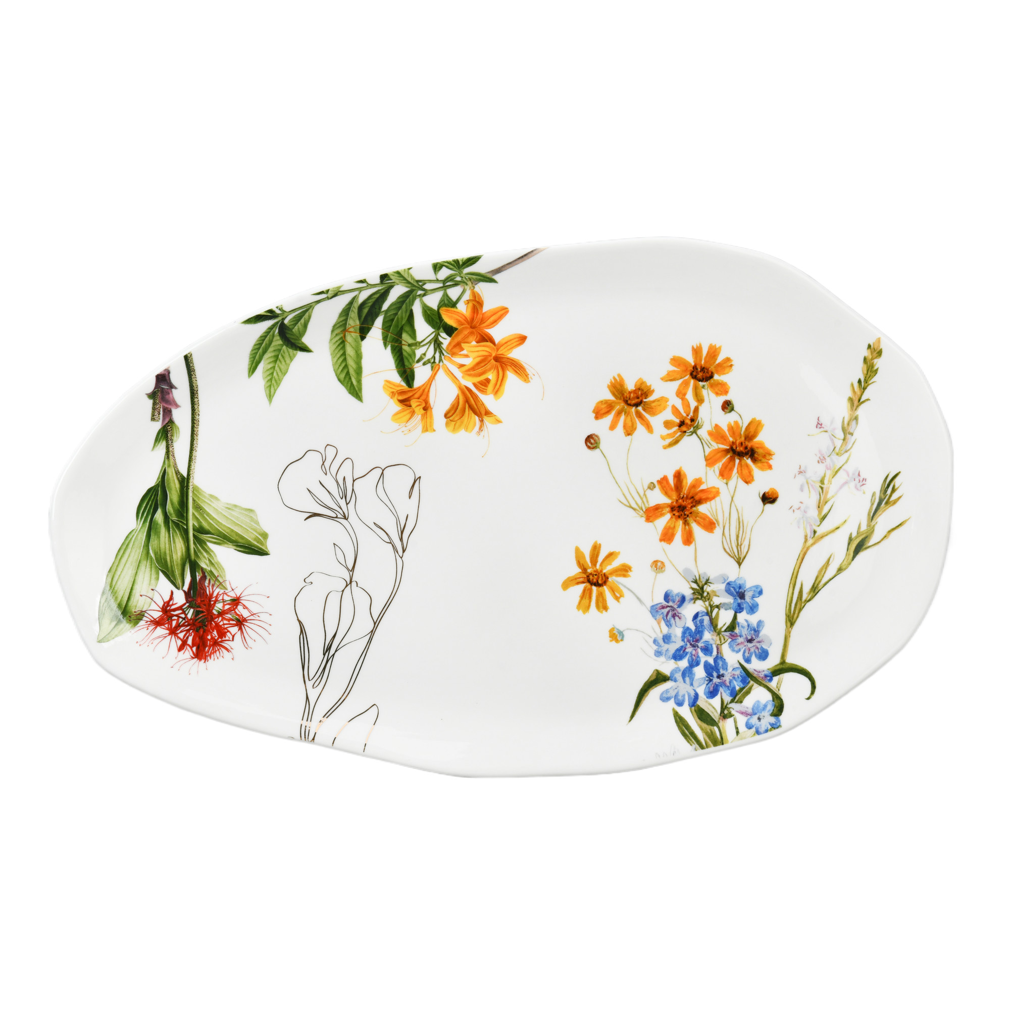 Botanica 14 Irregular Shaped Ceramic Plate