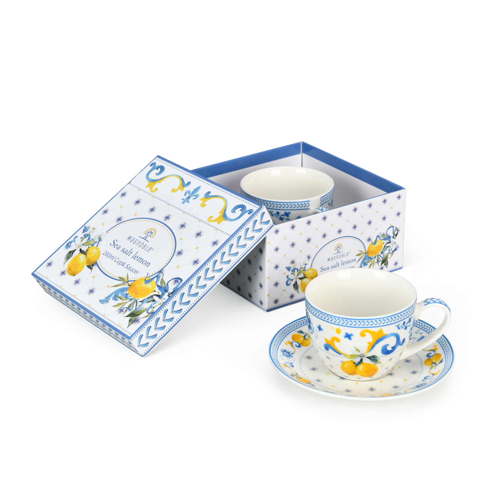 Sea Salt Lemon 260ml Cup & Saucer