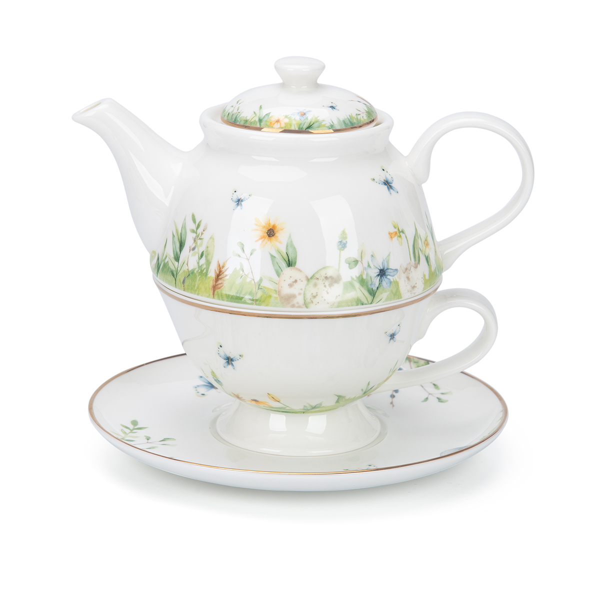 Spring Easter Tea For One Set