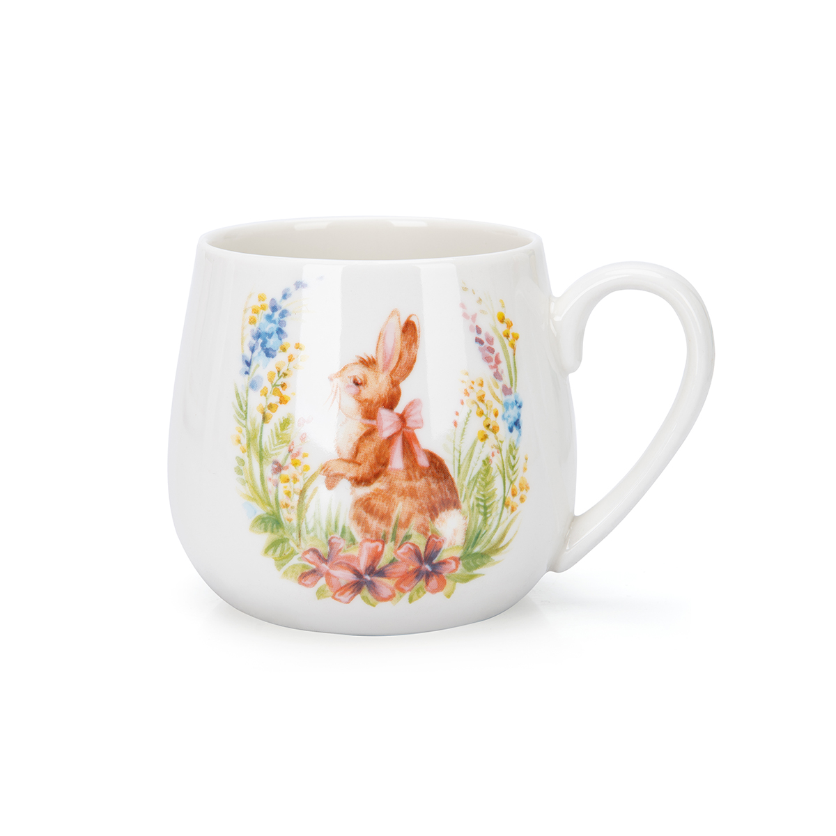 Rabbits & Flowers 440ml Mug