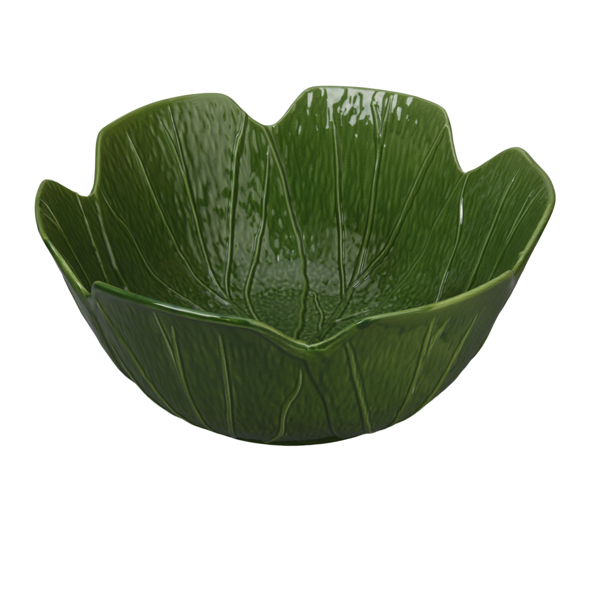 11.6 Large Cabbage Leaf Salad Bowl New Bone China