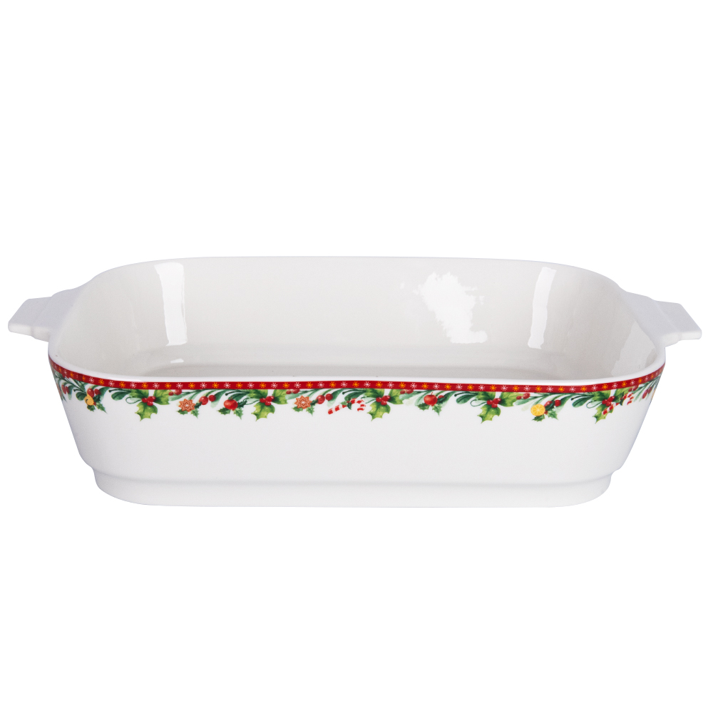 Santa Claus 13.5'' Rectangular Baking Tray