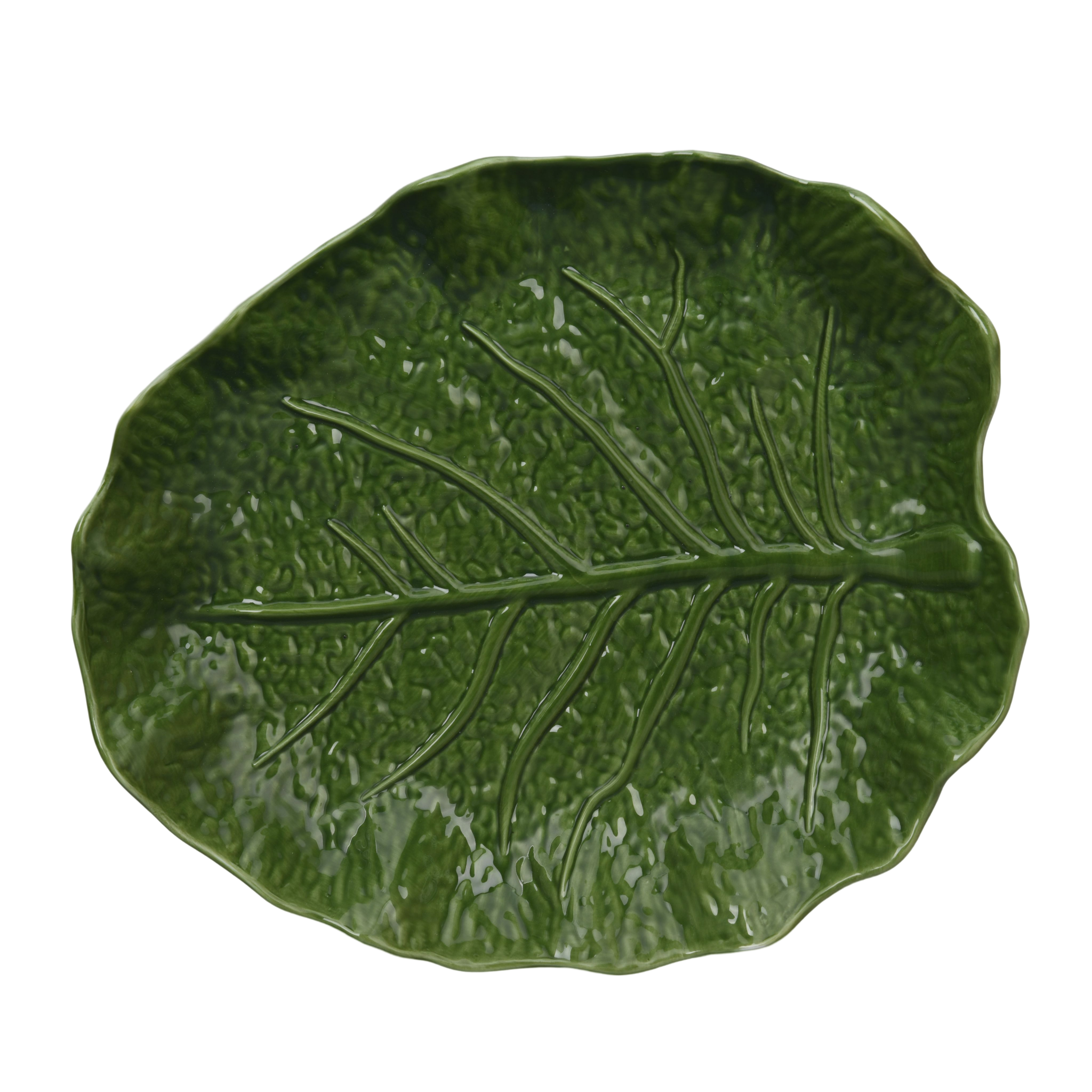 14 Cabbage Leaf Dinner Plates New Bone China