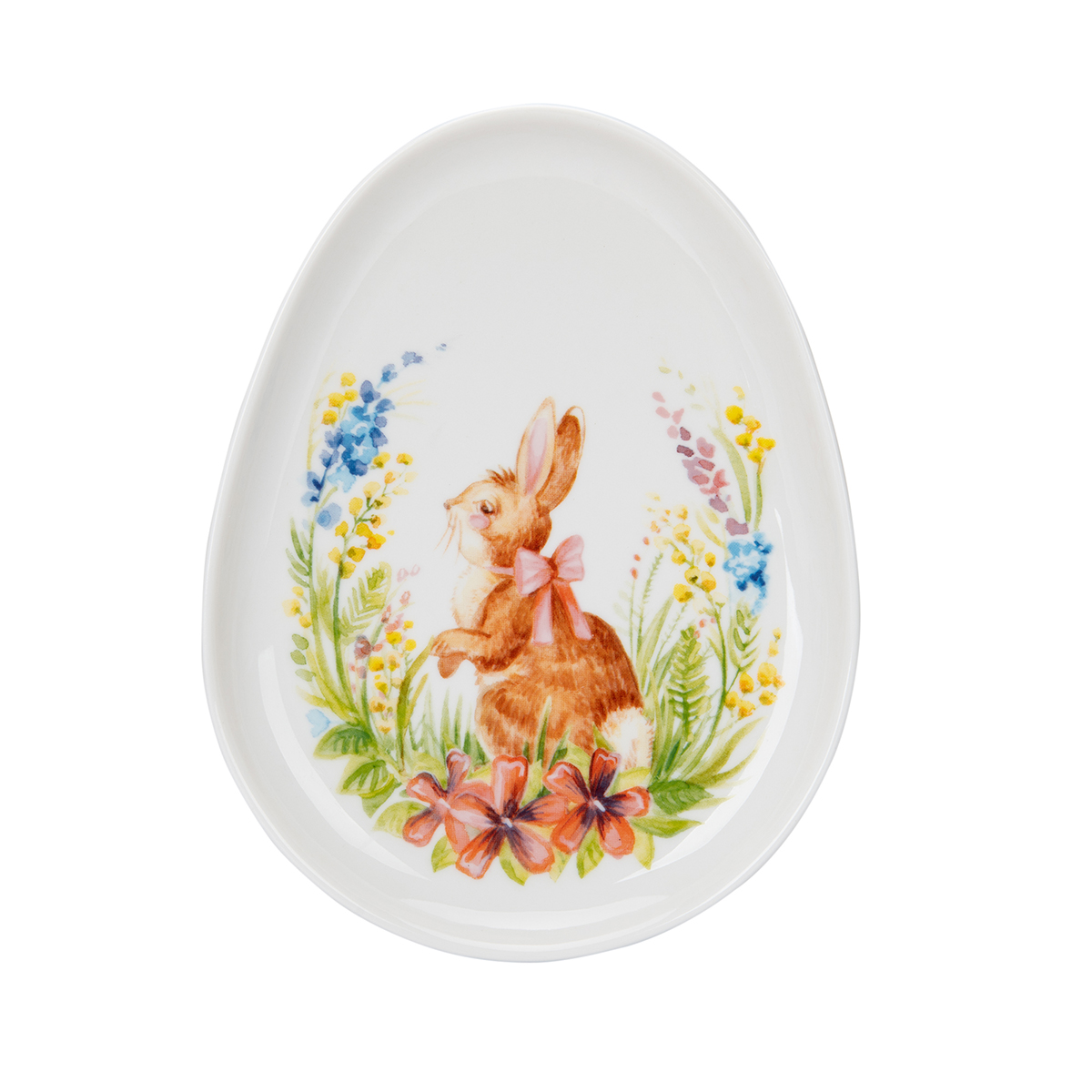Rabbits & Flowers 8'' Plate
