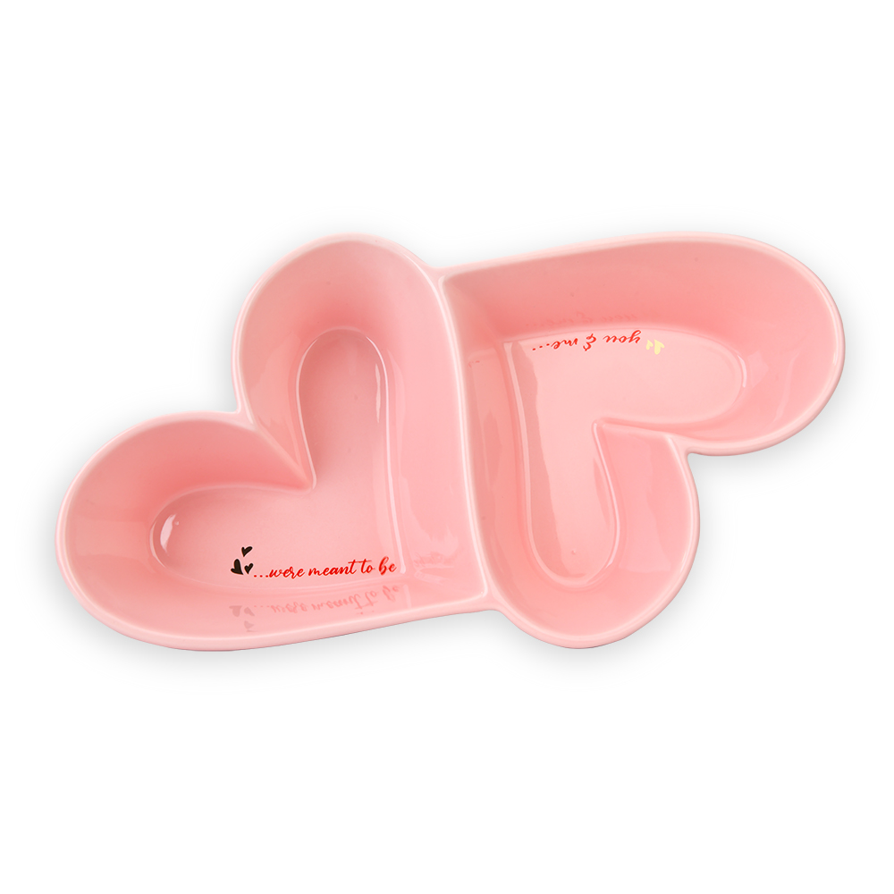 Hey Love Two-compartment Plate
