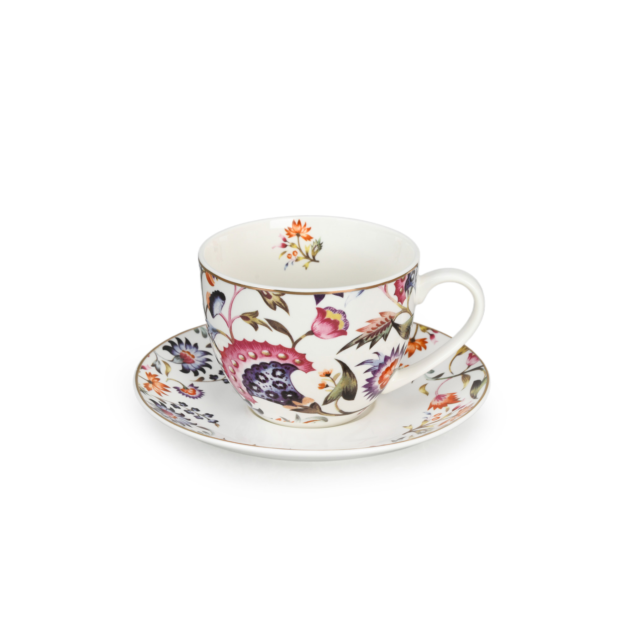 Ethnic Florals 260ml Cup & Saucer