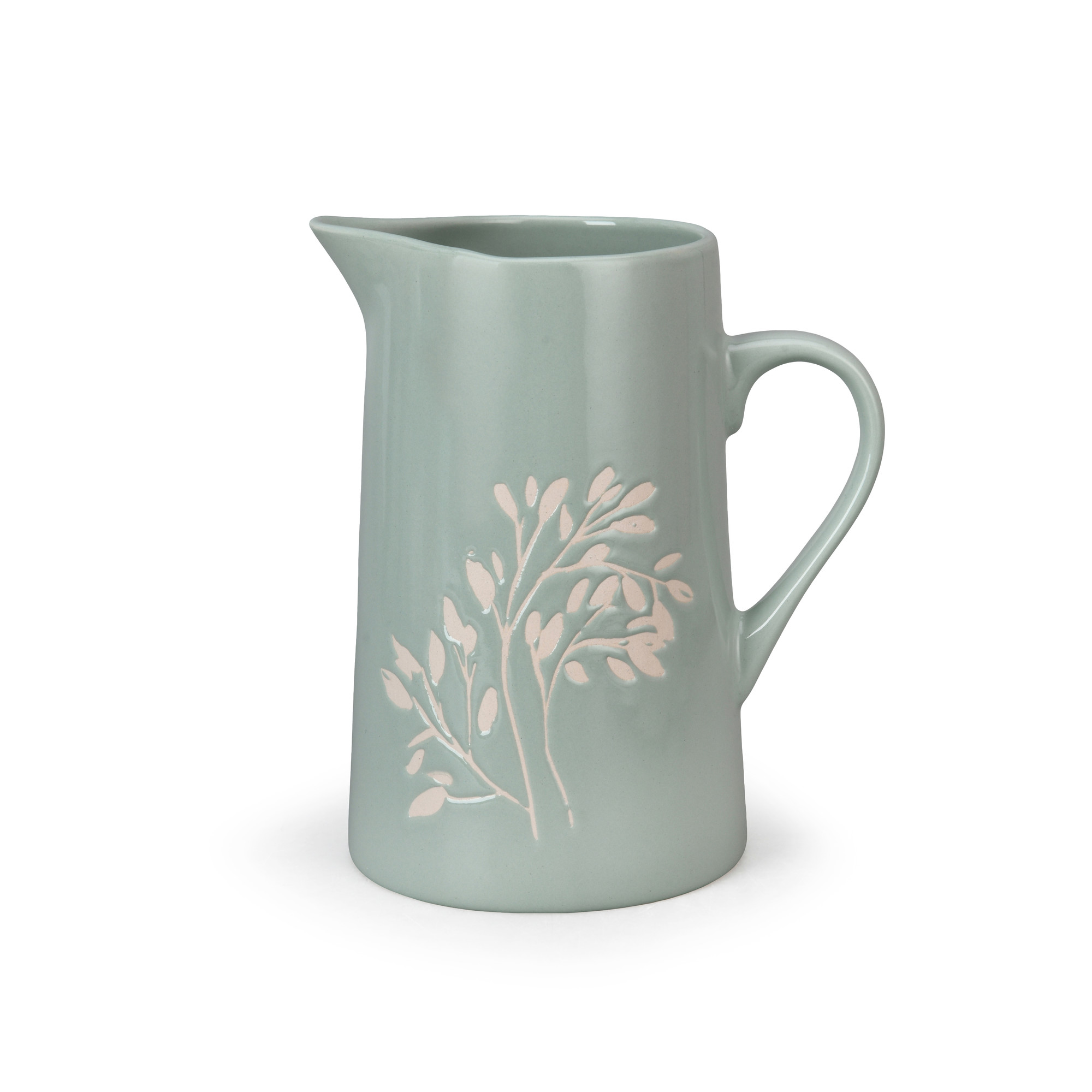 Engraved Leaf Motif Jug