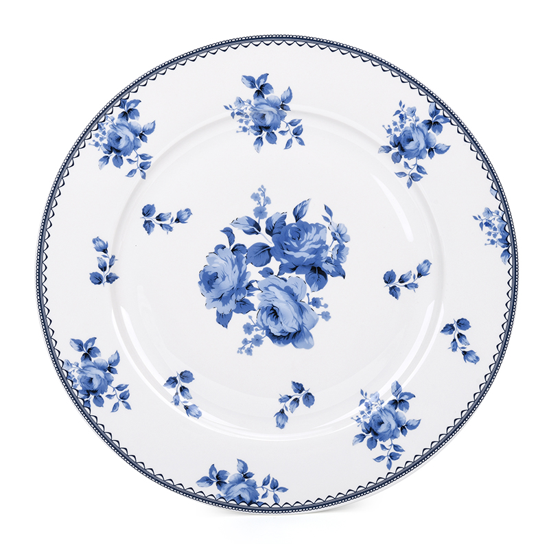 VINTAGE ROSES 10.5 Dinner Plate