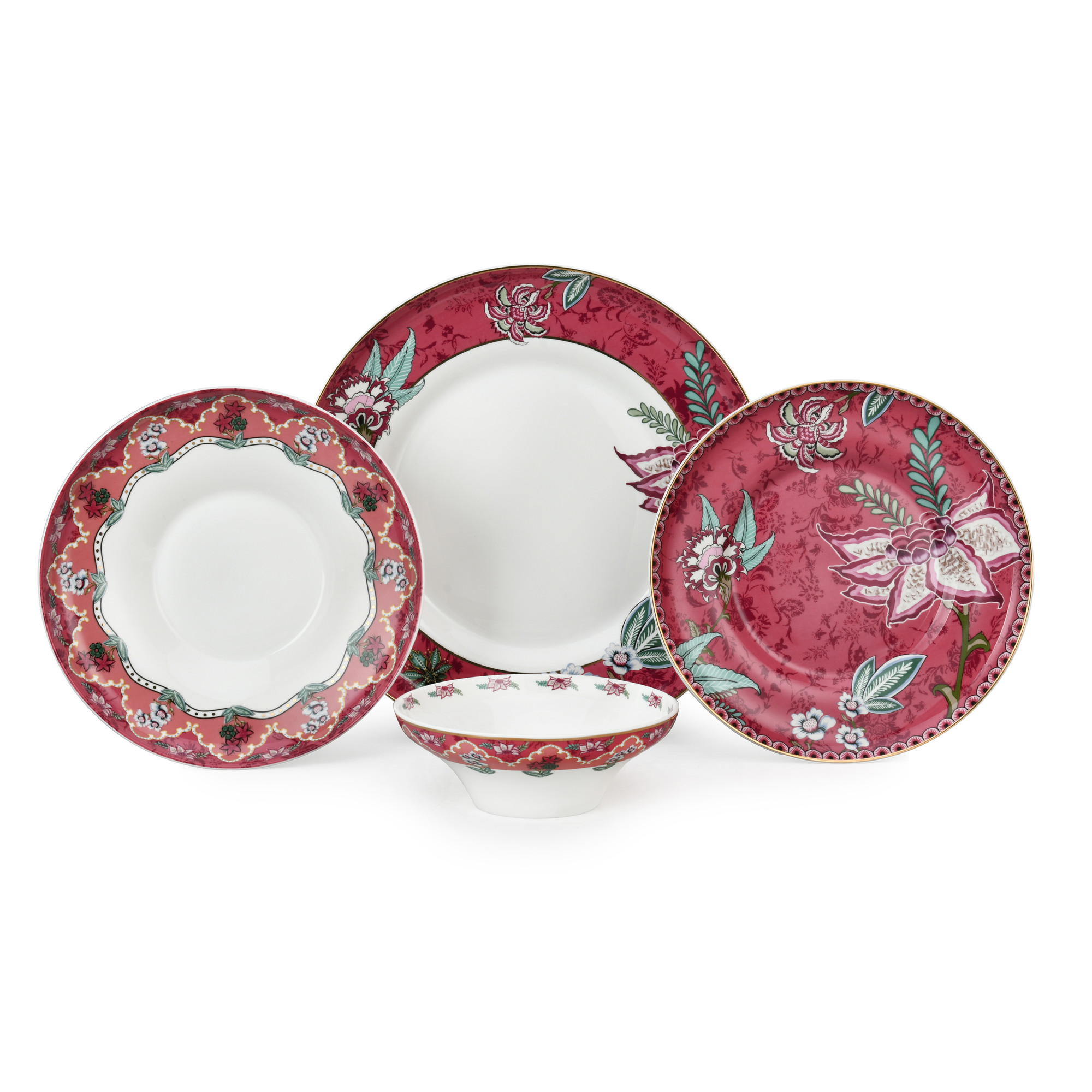 Pink Petals 24pcs Dinner Set