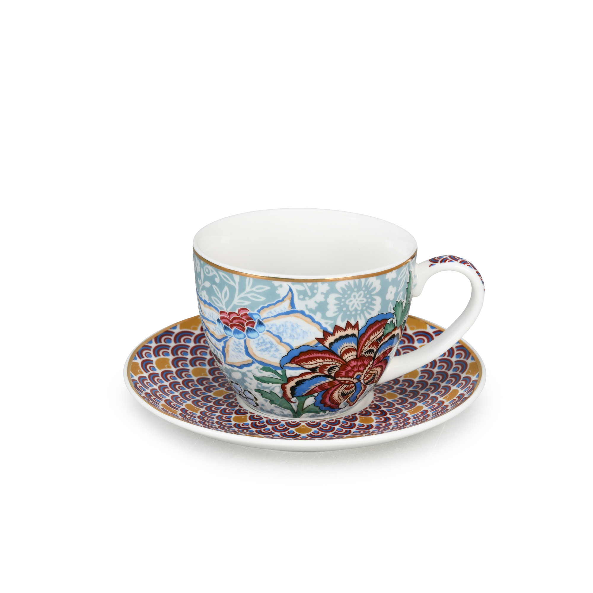 Vintage Floral 100ml / 245ml Cup & Saucer