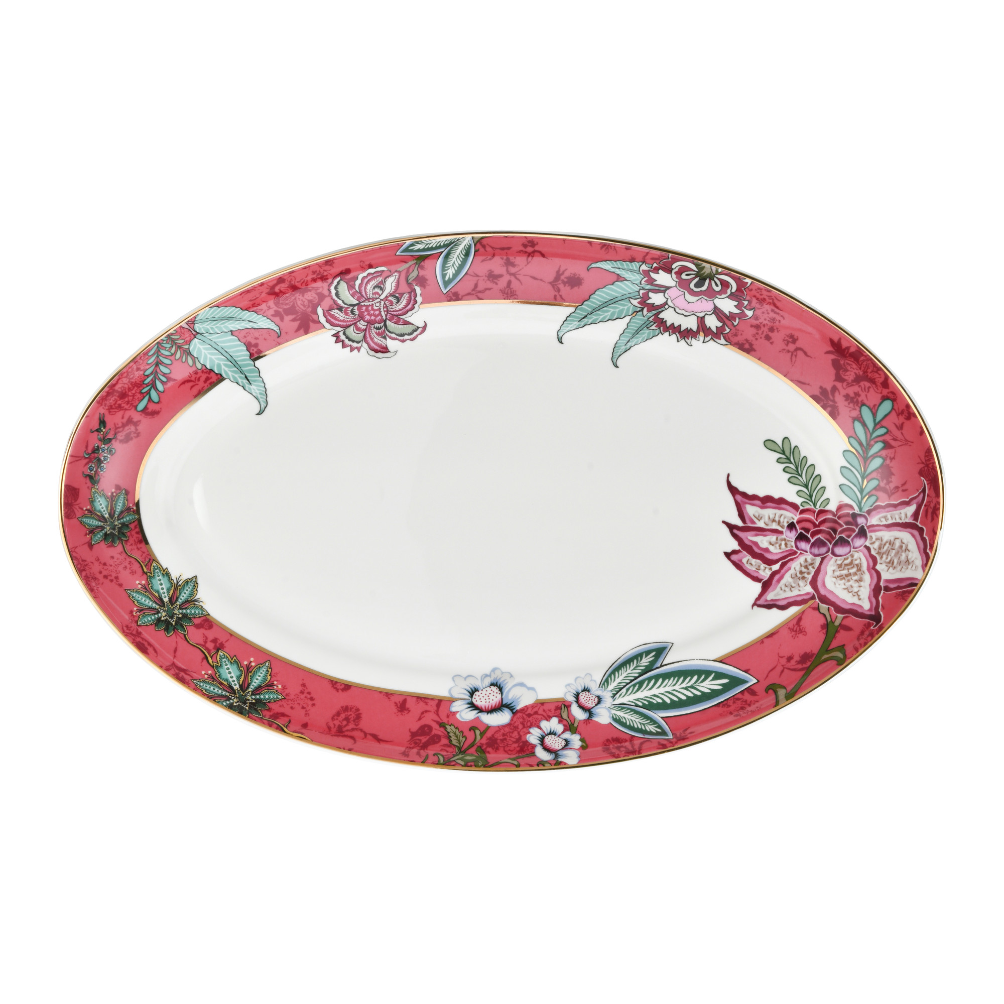 Pink Petals Fish Plate