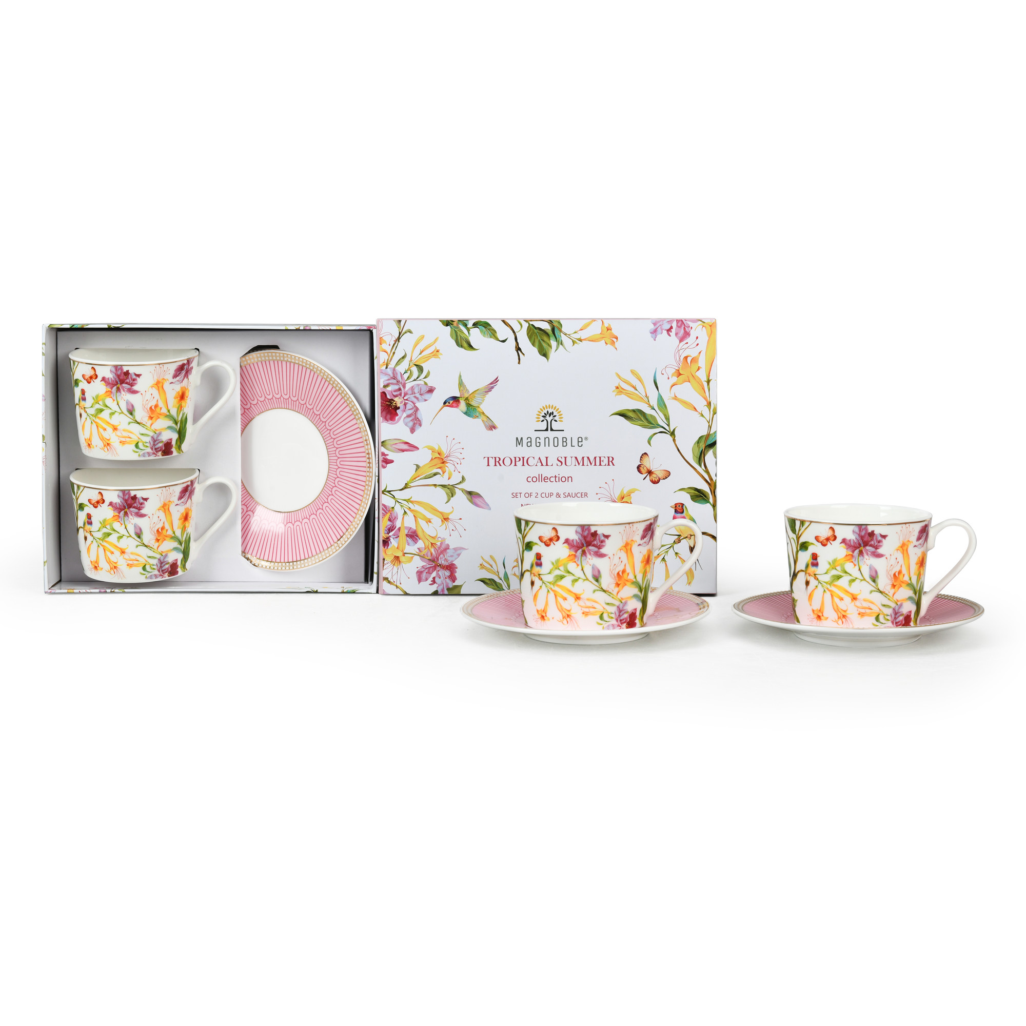 Pink Serenity Set of 2 220ml Cup & Saucer