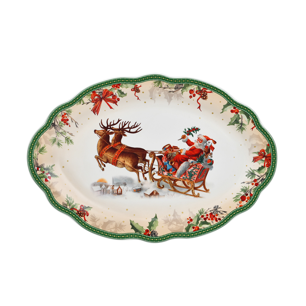 Merry Christmas 14'' Platter