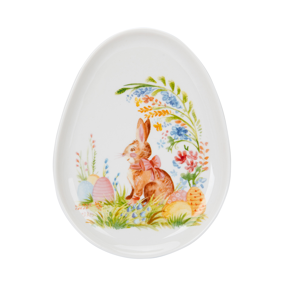 Rabbits & Flowers 8'' Plate
