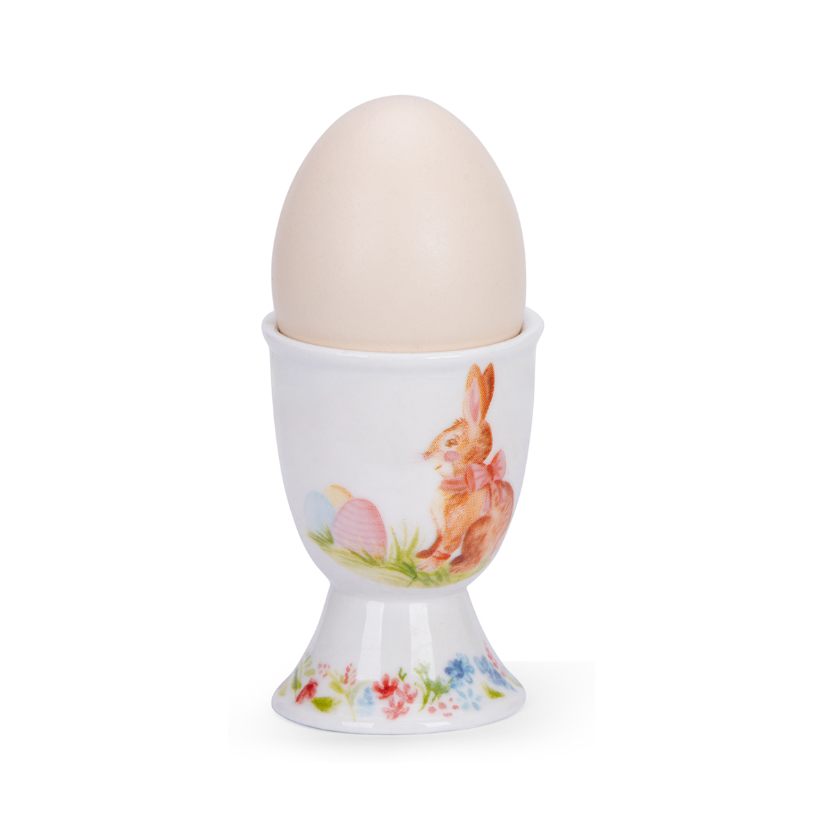 Rabbits & Flowers Egg Cup
