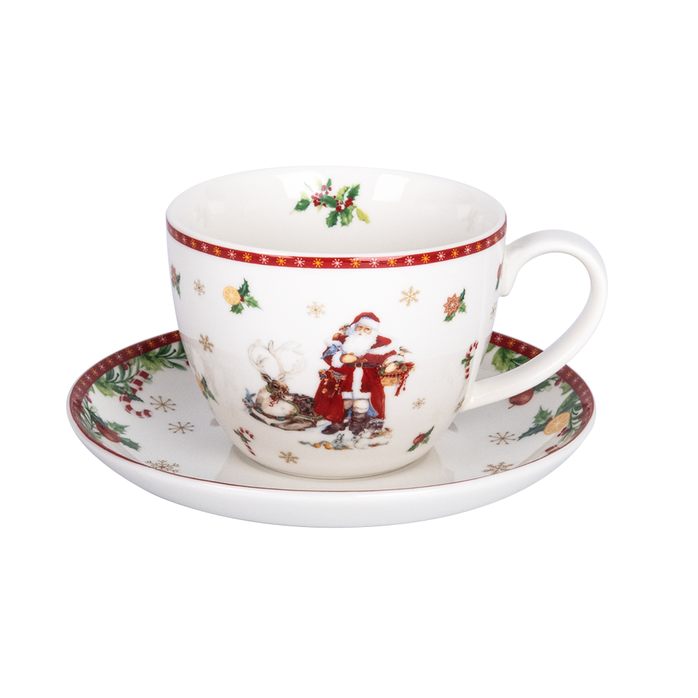 Santa Claus 260/450ml Tea Cup & Saucer