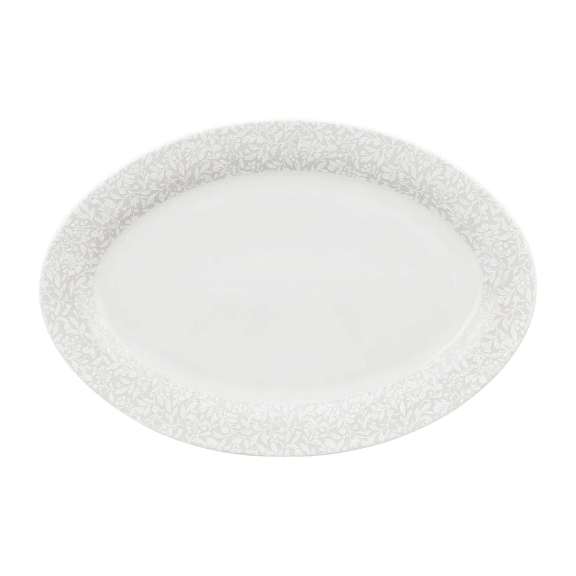 New Bone China White Pattern D