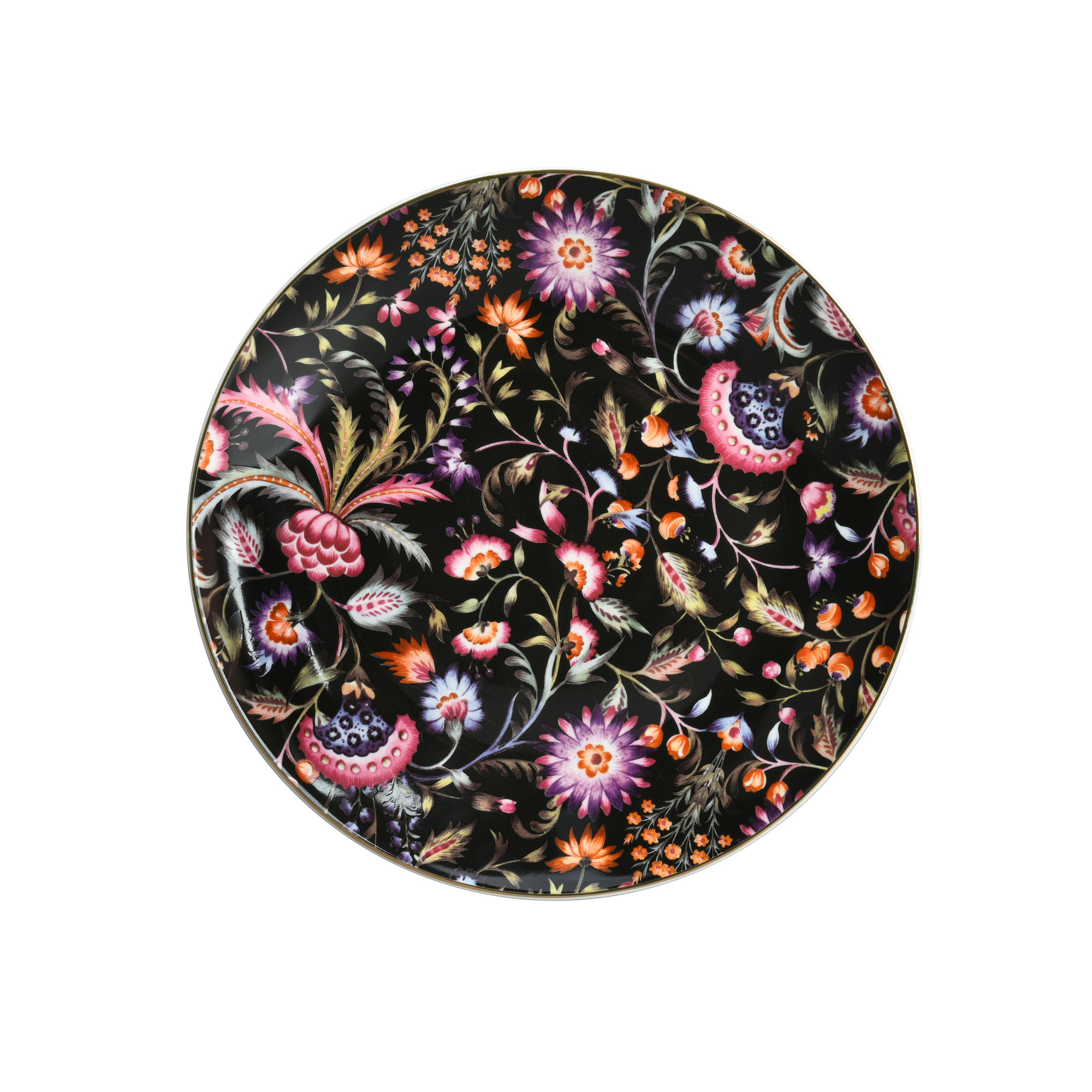 Ethnic Florals 8'' Coupe Plate