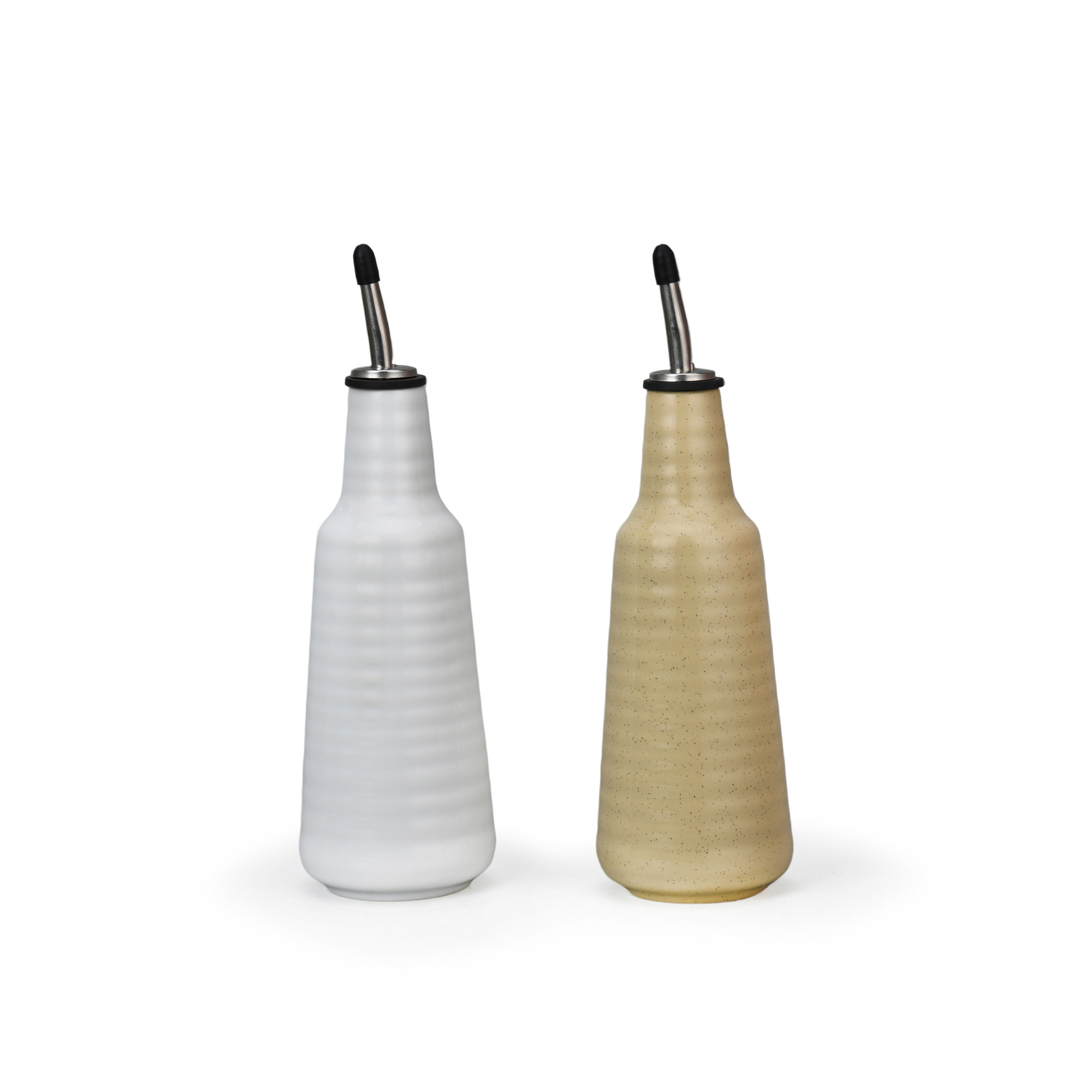 375ml Oil Bottle EarthBlend Stoneware Chinese Crockery