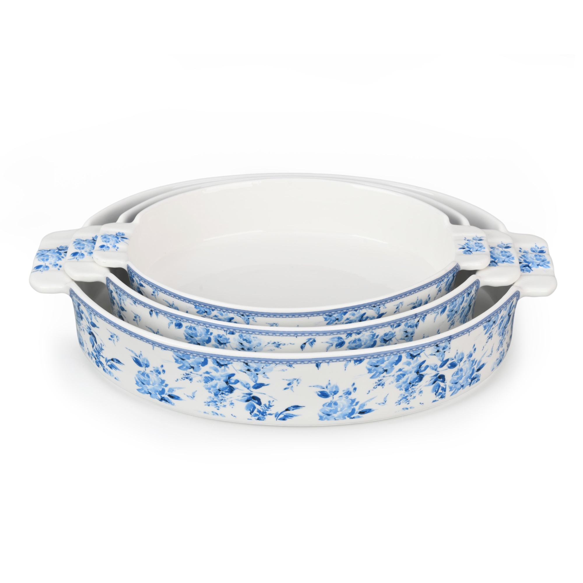 Blue Flower 8.5''/9.5''/11.5'' Oval Bakeware