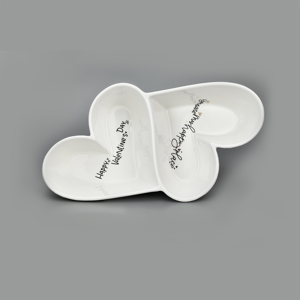 Candy Hearts Two-compartment Plate