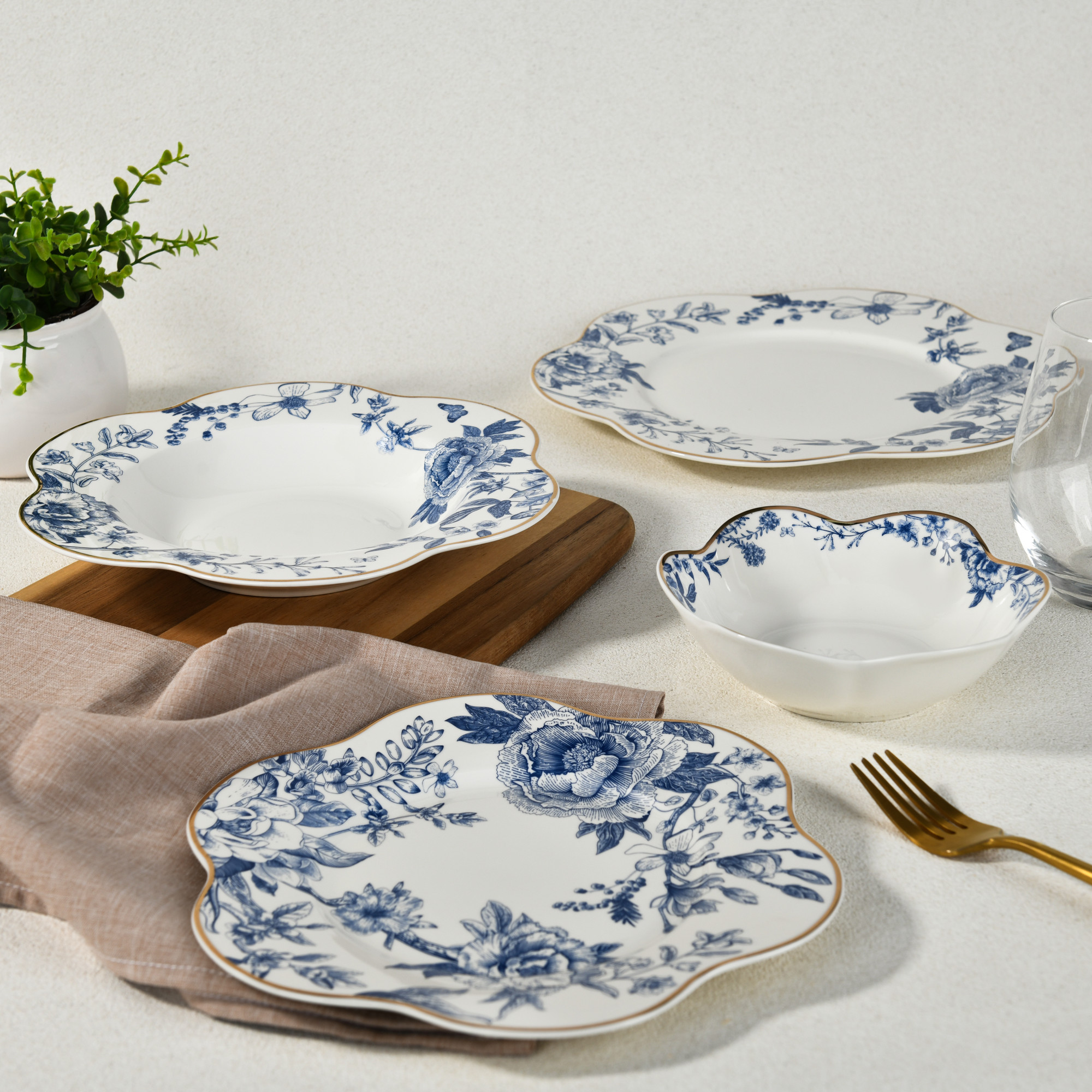 Blue-Patterned