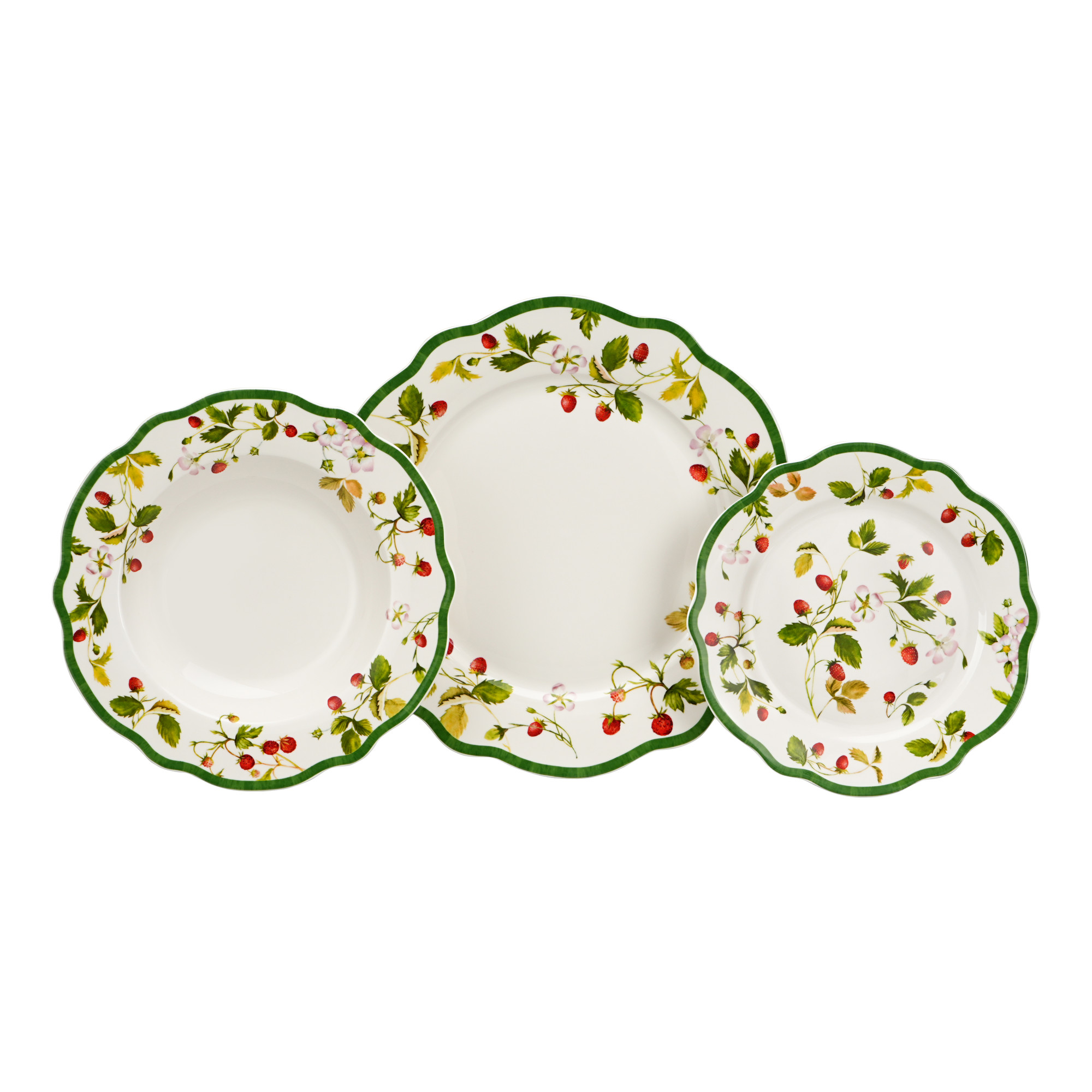 18pcs French Garden Elegance Plate Set