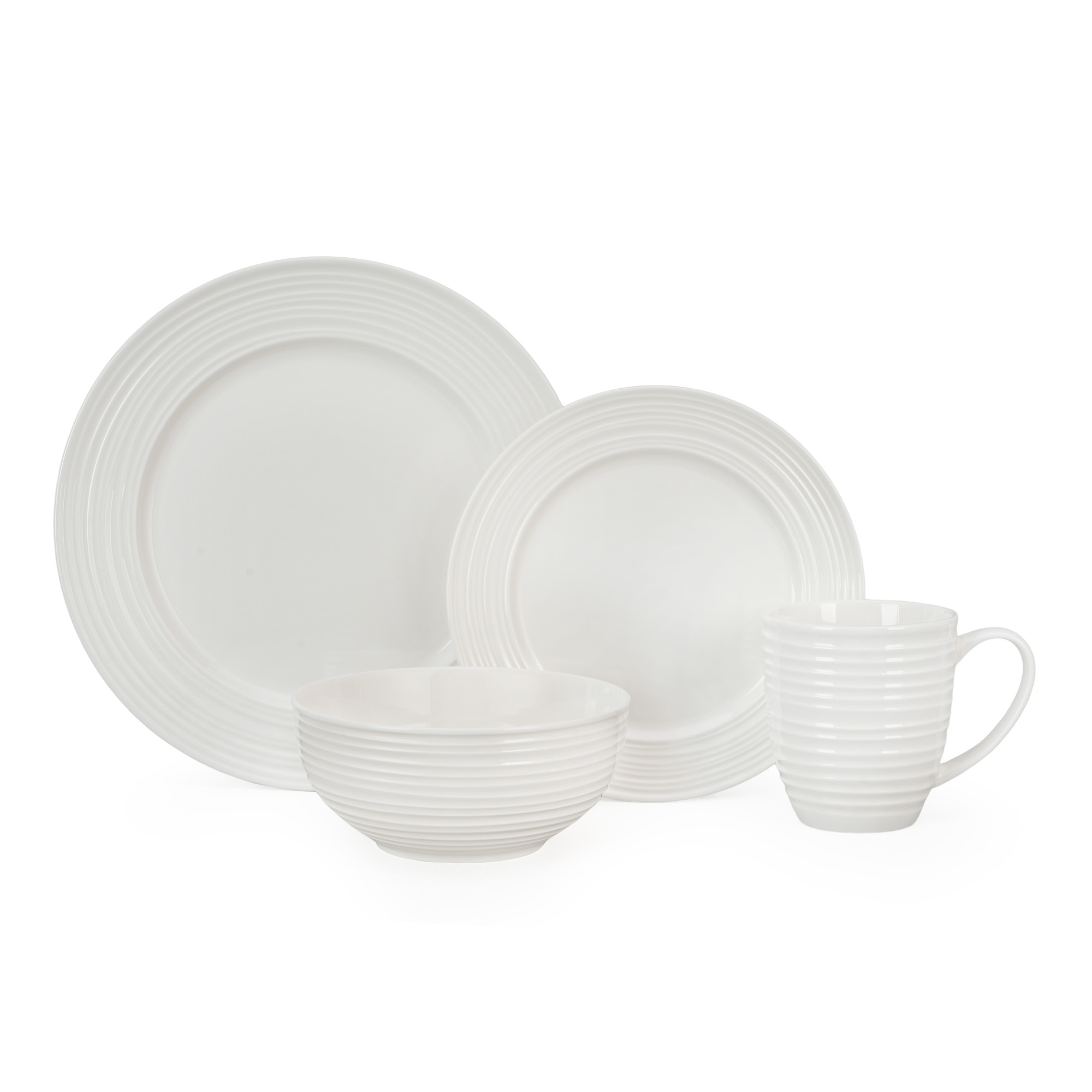 New European Embossed Ceramic Dinner Set Crockery Dinnerware Porcelain Tableware