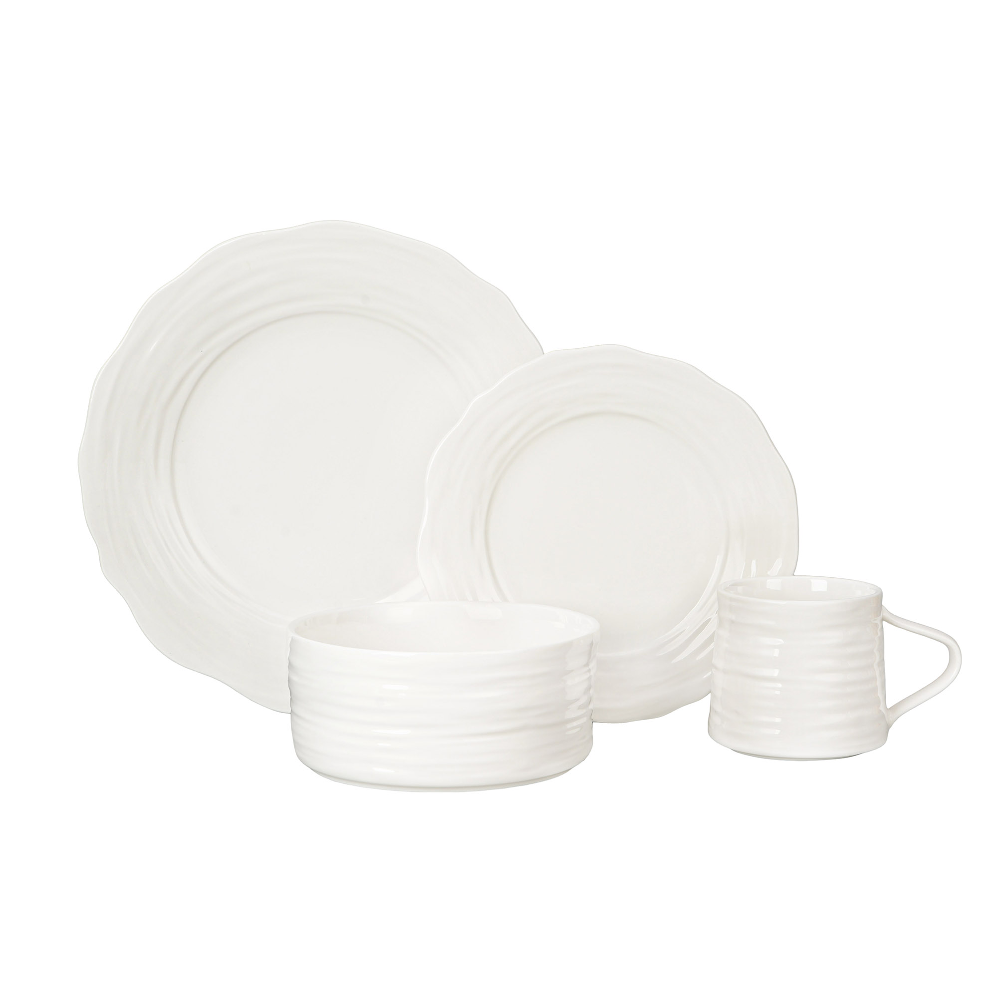 16PCS CHINA NEW PORCELAIN DINNER SET