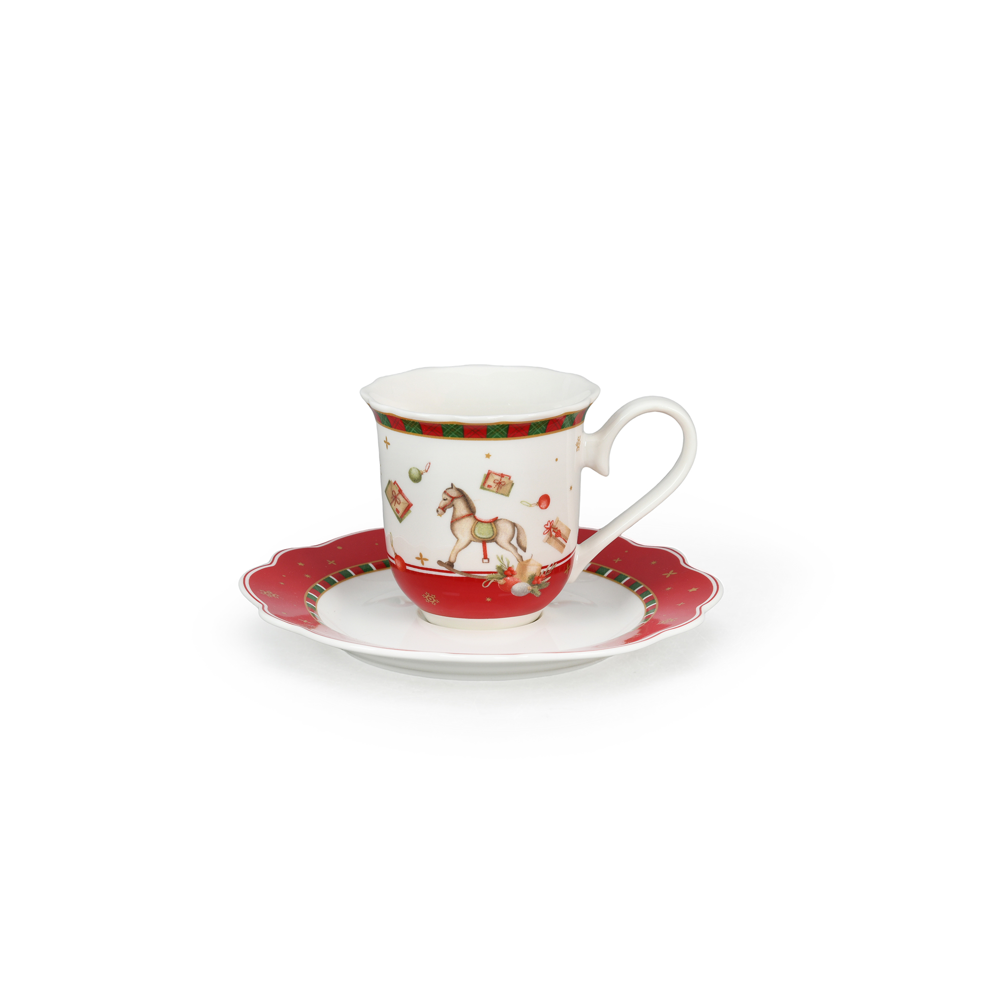 Santa's Gift Season 90ml Cup & Saucer