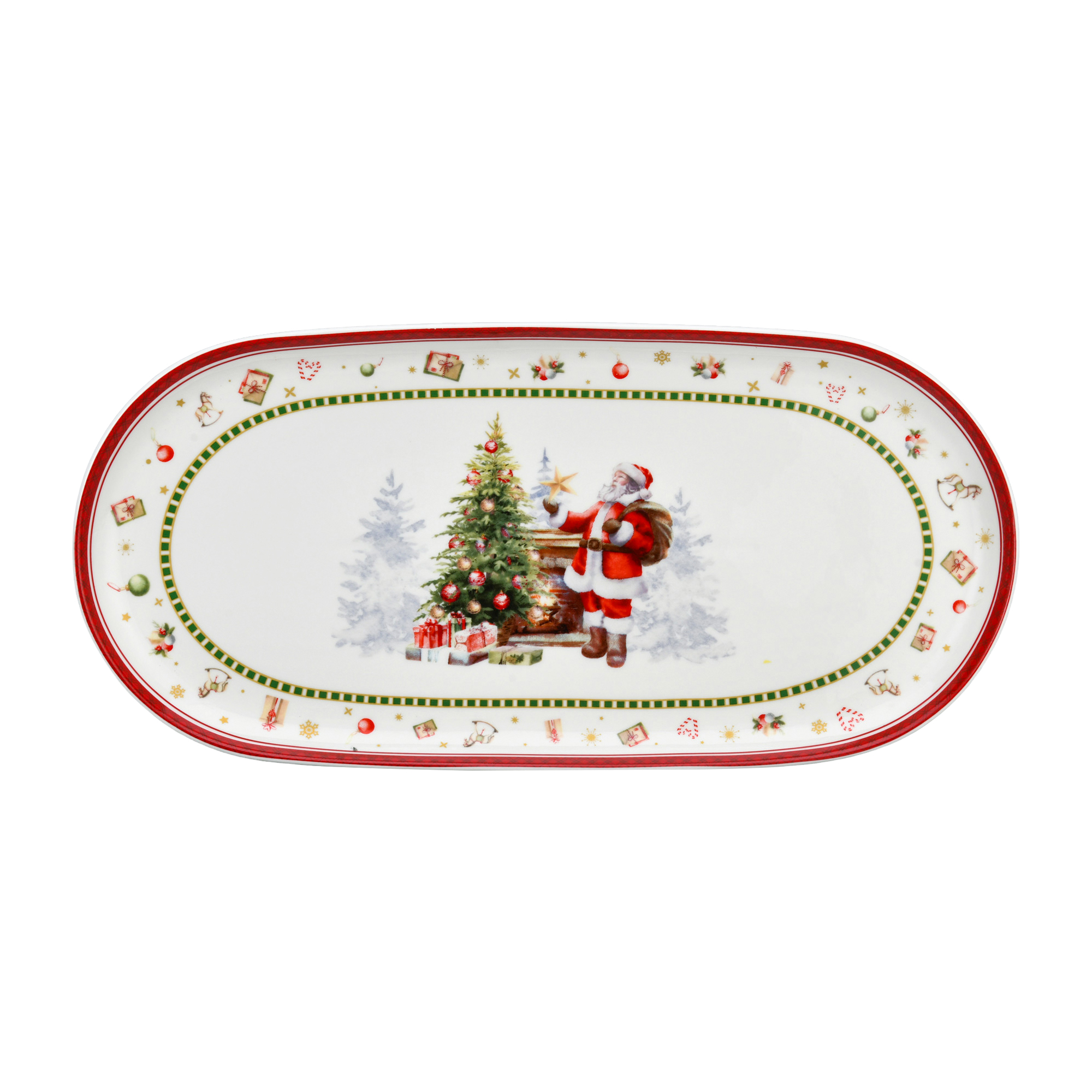 Santa's Gift Season 13'' Oval Plate