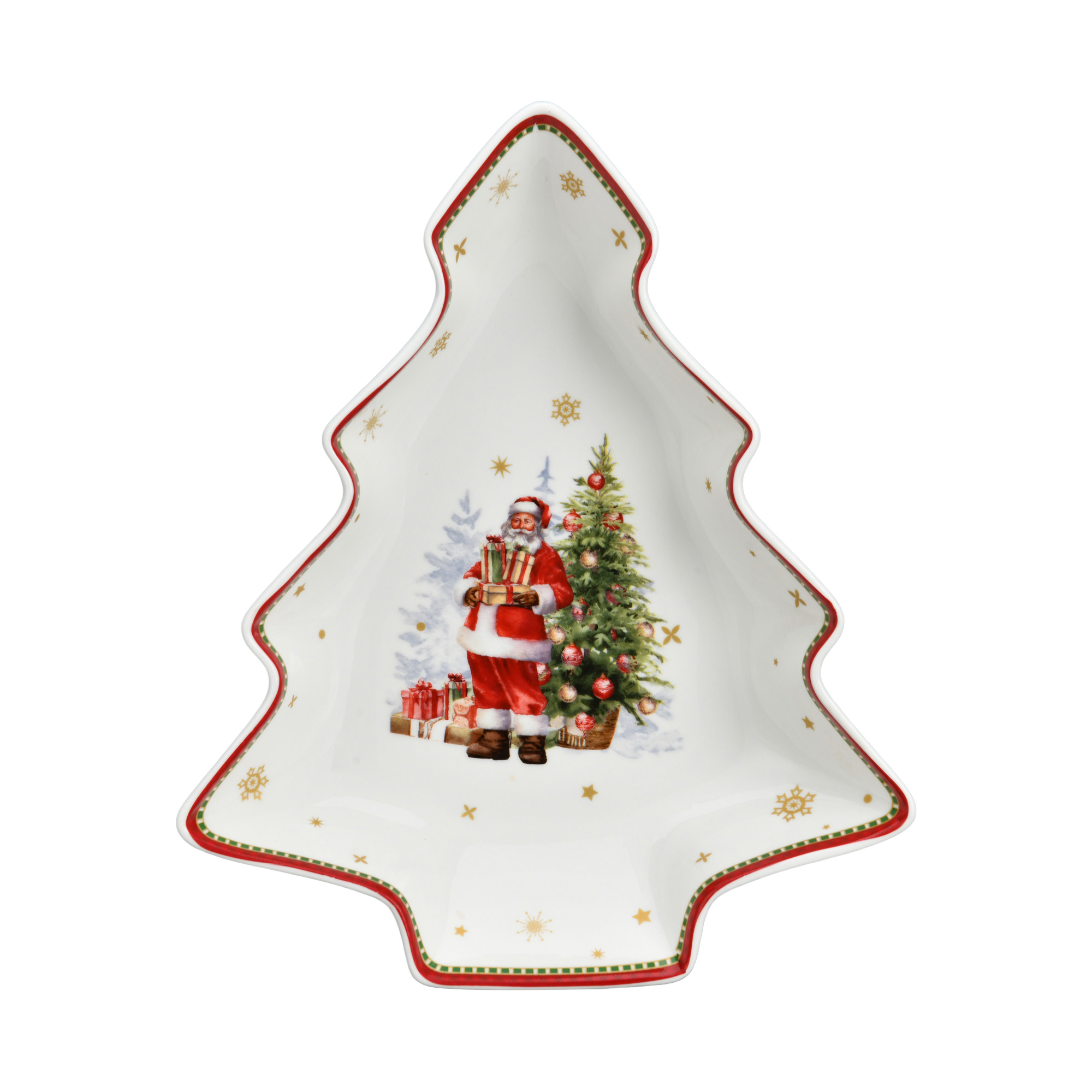 Santa's Gift Season 10.5'' Tree Shape Plate