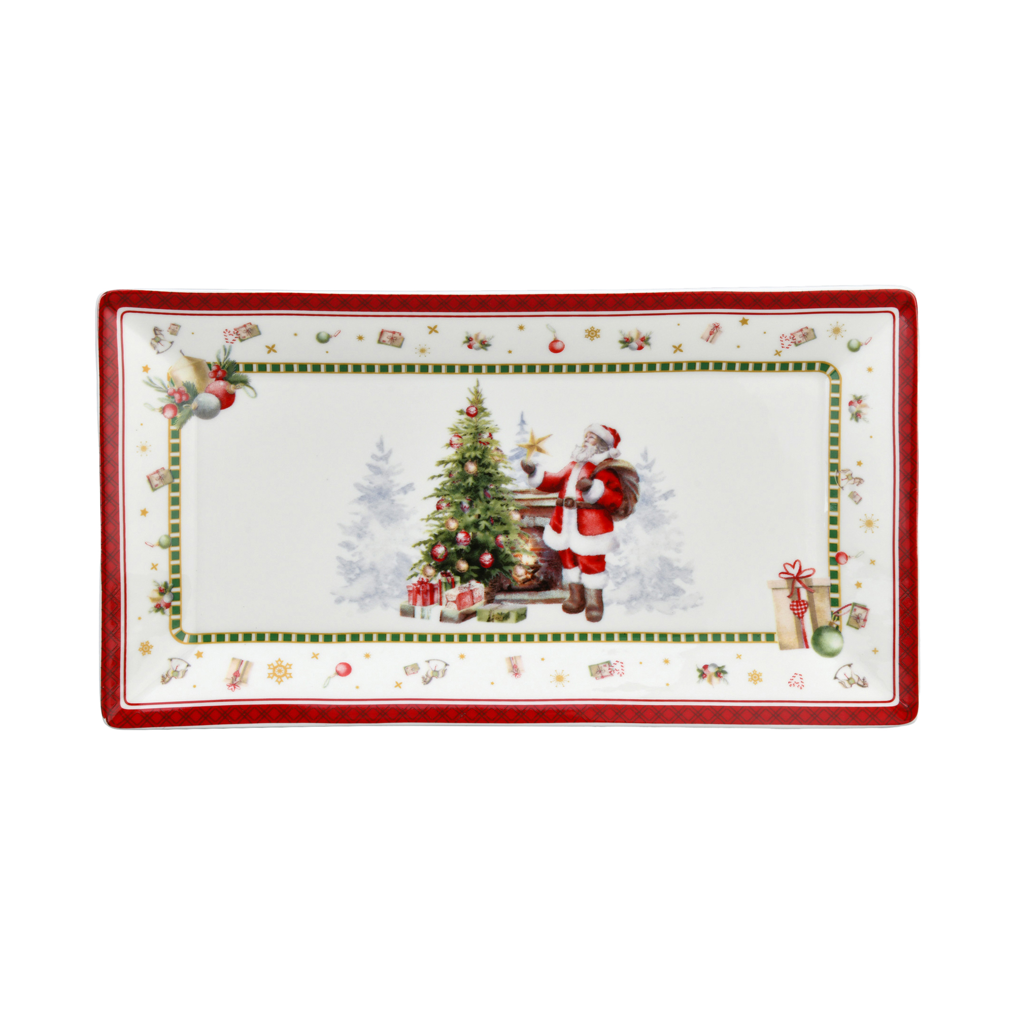 Santa's Gift Season 10'' Rectangular Plate